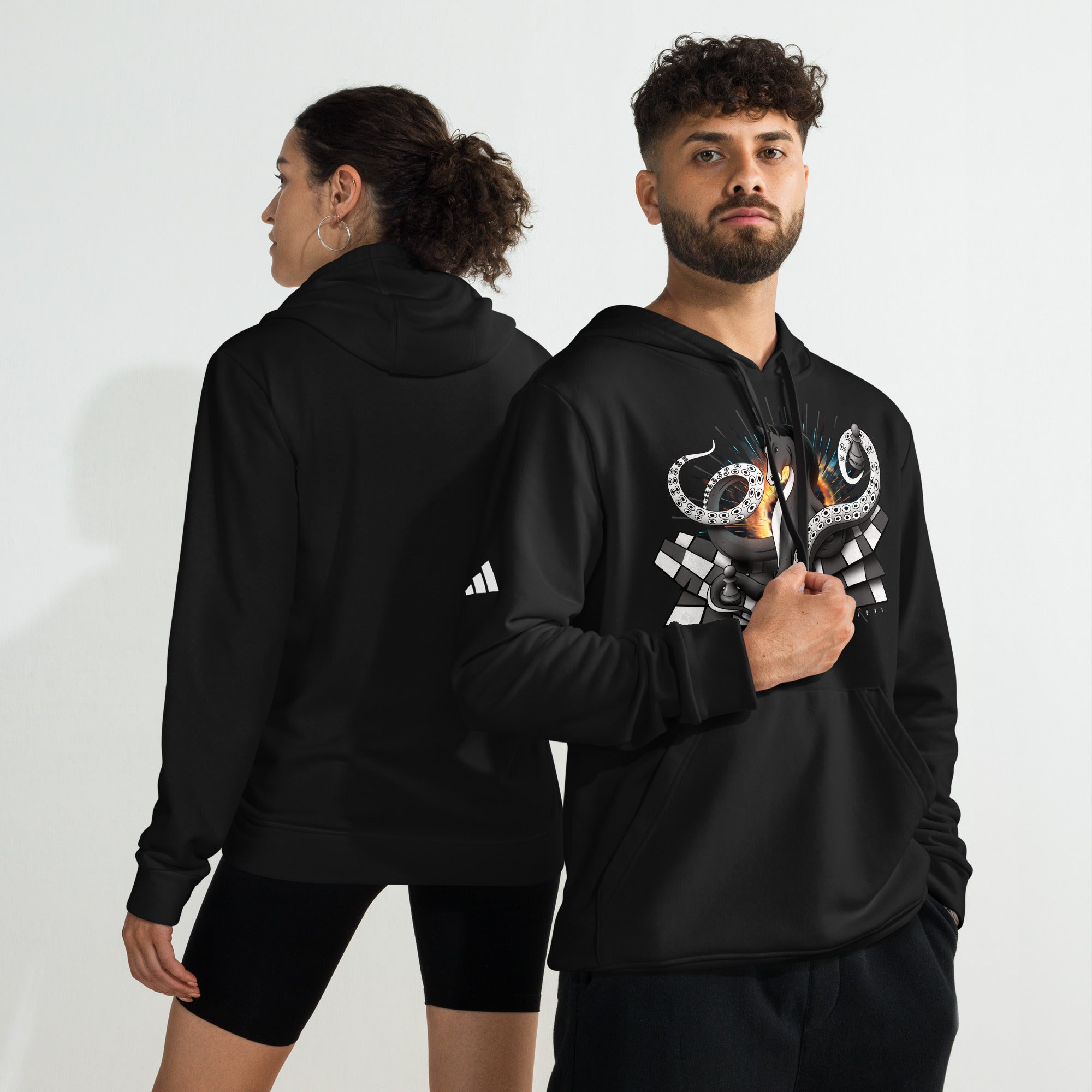 Octopus Knight - adidas fleece hoodie