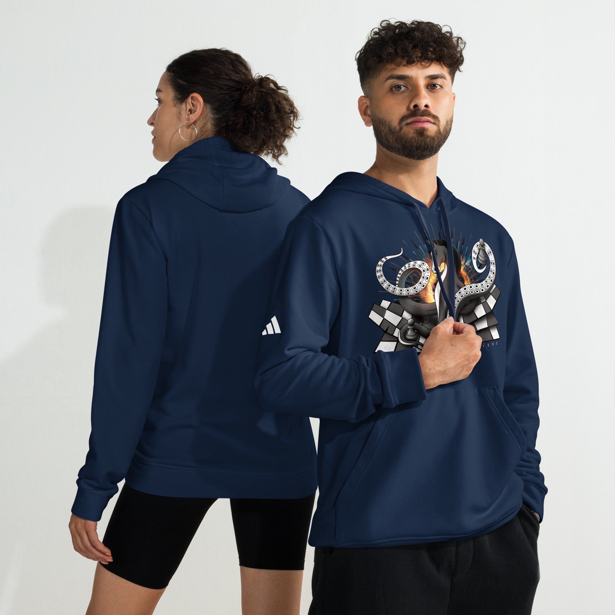 Octopus Knight - adidas fleece hoodie