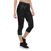 Abstract Capri Leggings