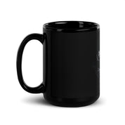 Actions Not Words - Black Glossy Mug