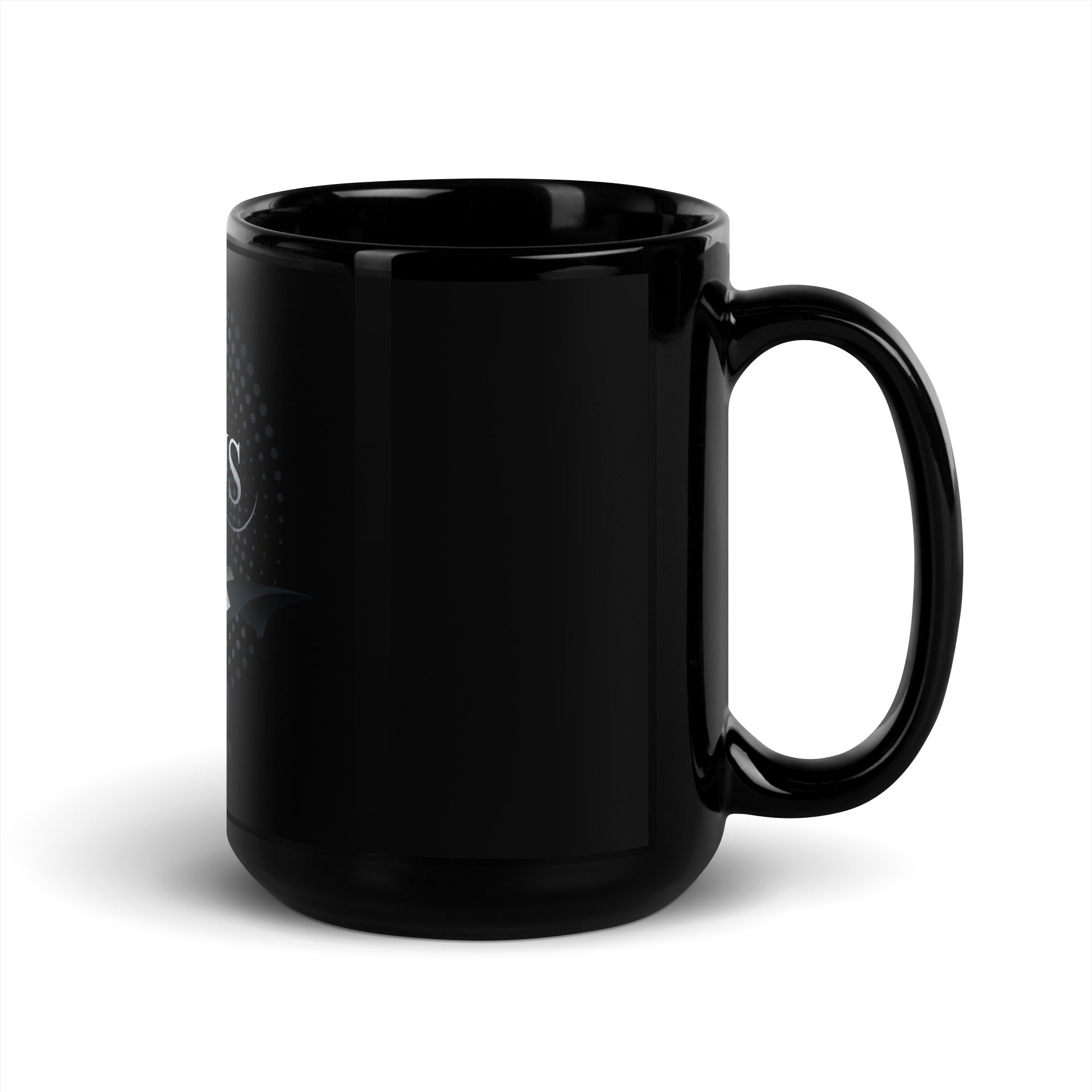 Actions Not Words - Black Glossy Mug
