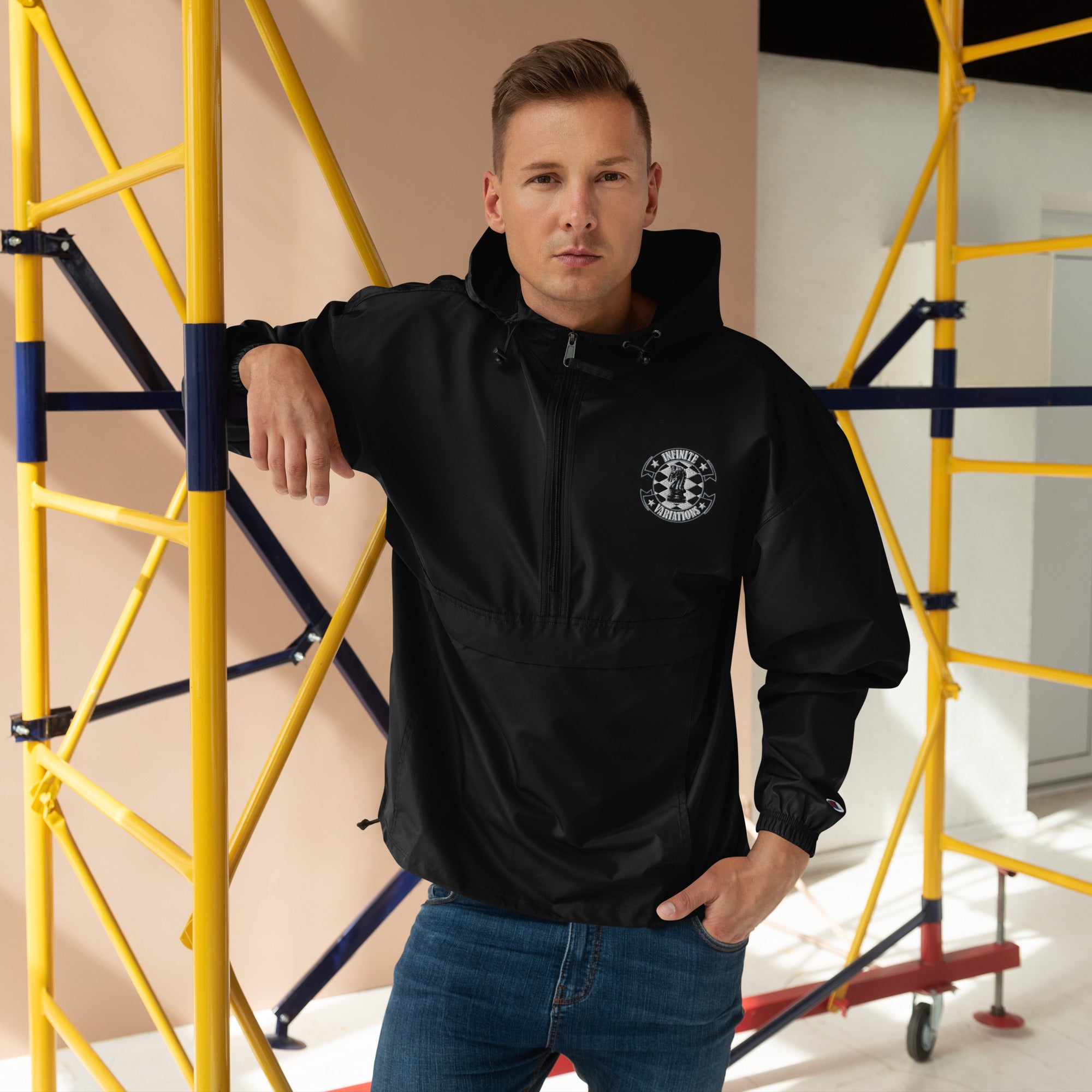 Infinite Variations - Embroidered Champion Packable Jacket