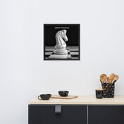 Infinite Variations - White Knight Elegant Framed poster