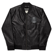 Infinite Variations - Leather Bomber Jacket - Embroidered