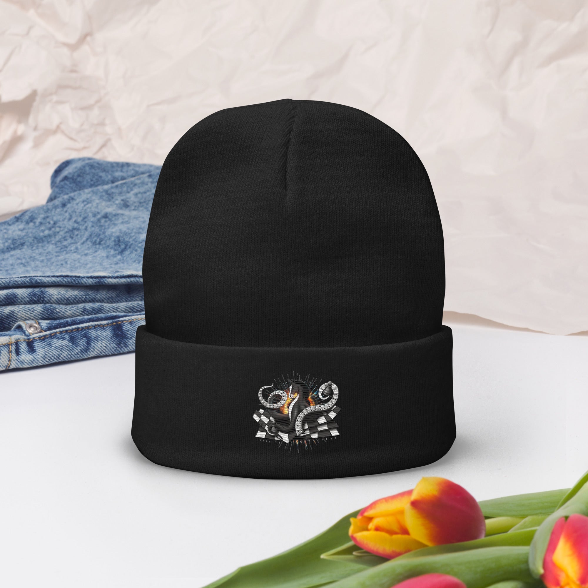 Octopus Knight - Embroidered Beanie