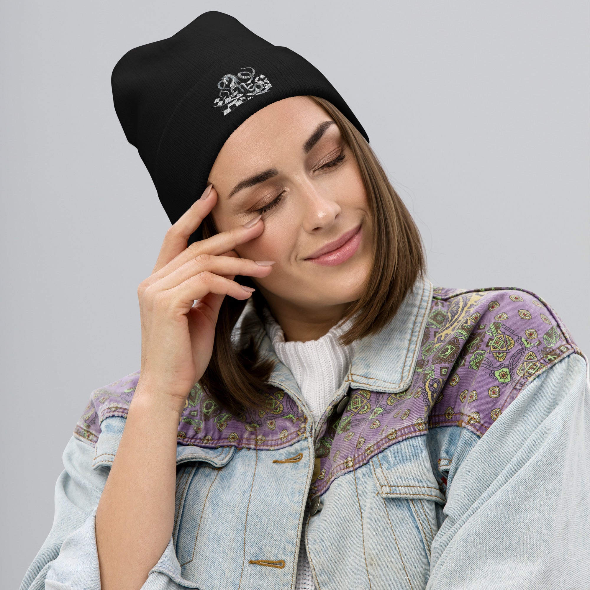 Octopus Knight - Embroidered Beanie