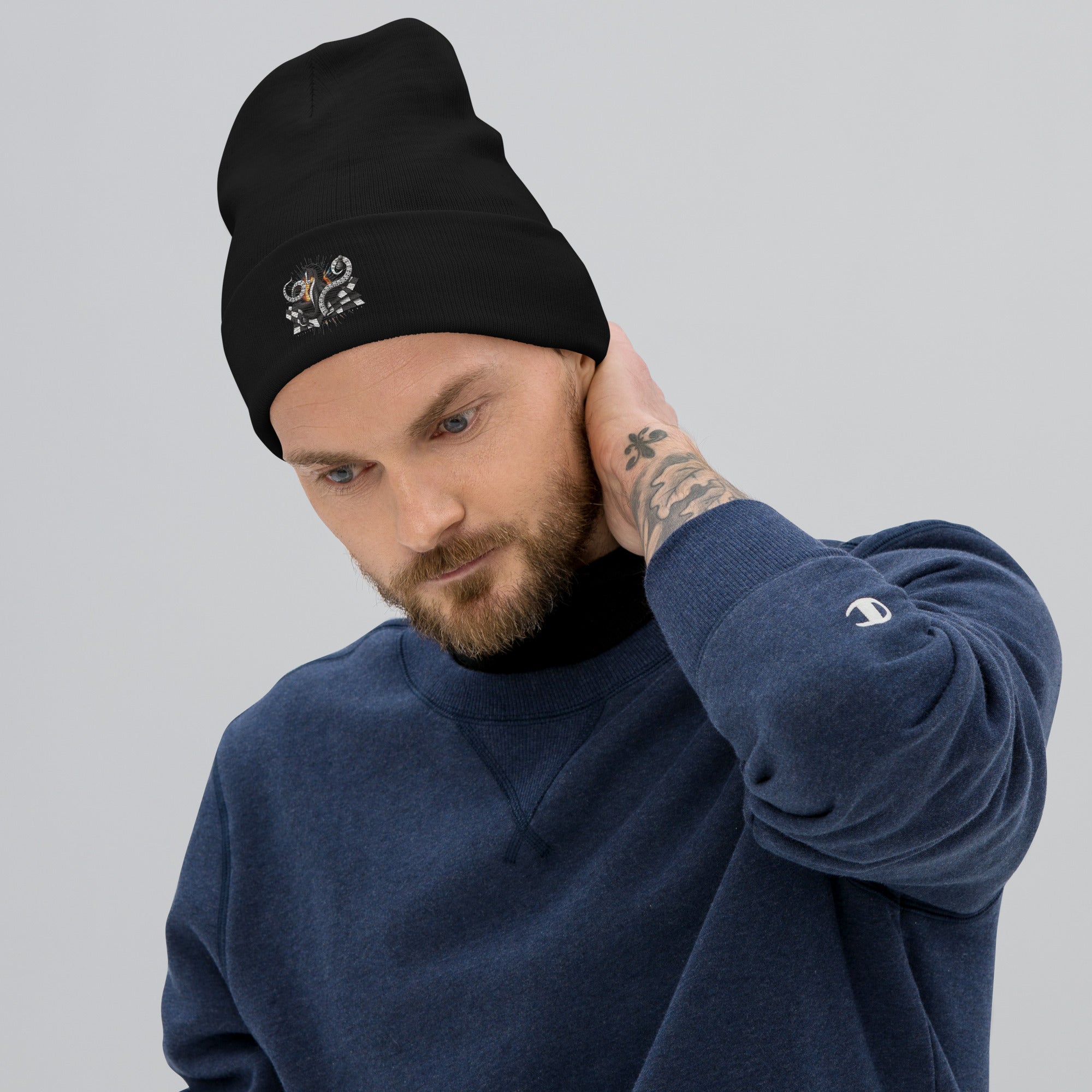 Octopus Knight - Embroidered Beanie