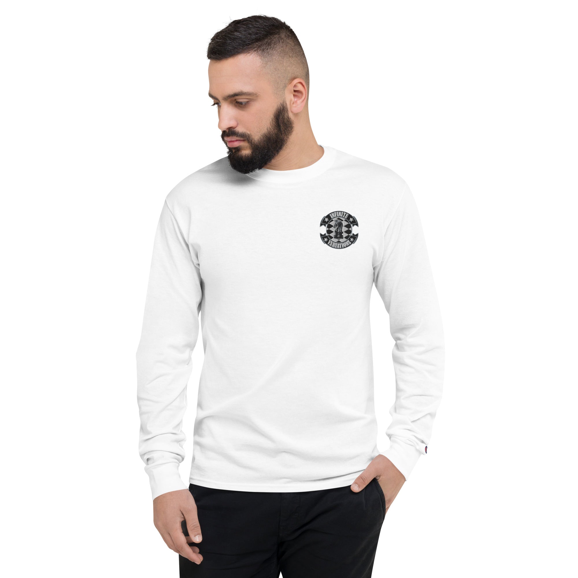 Men's Champion Long Sleeve Shirt - Infinite Variations - Embroidered