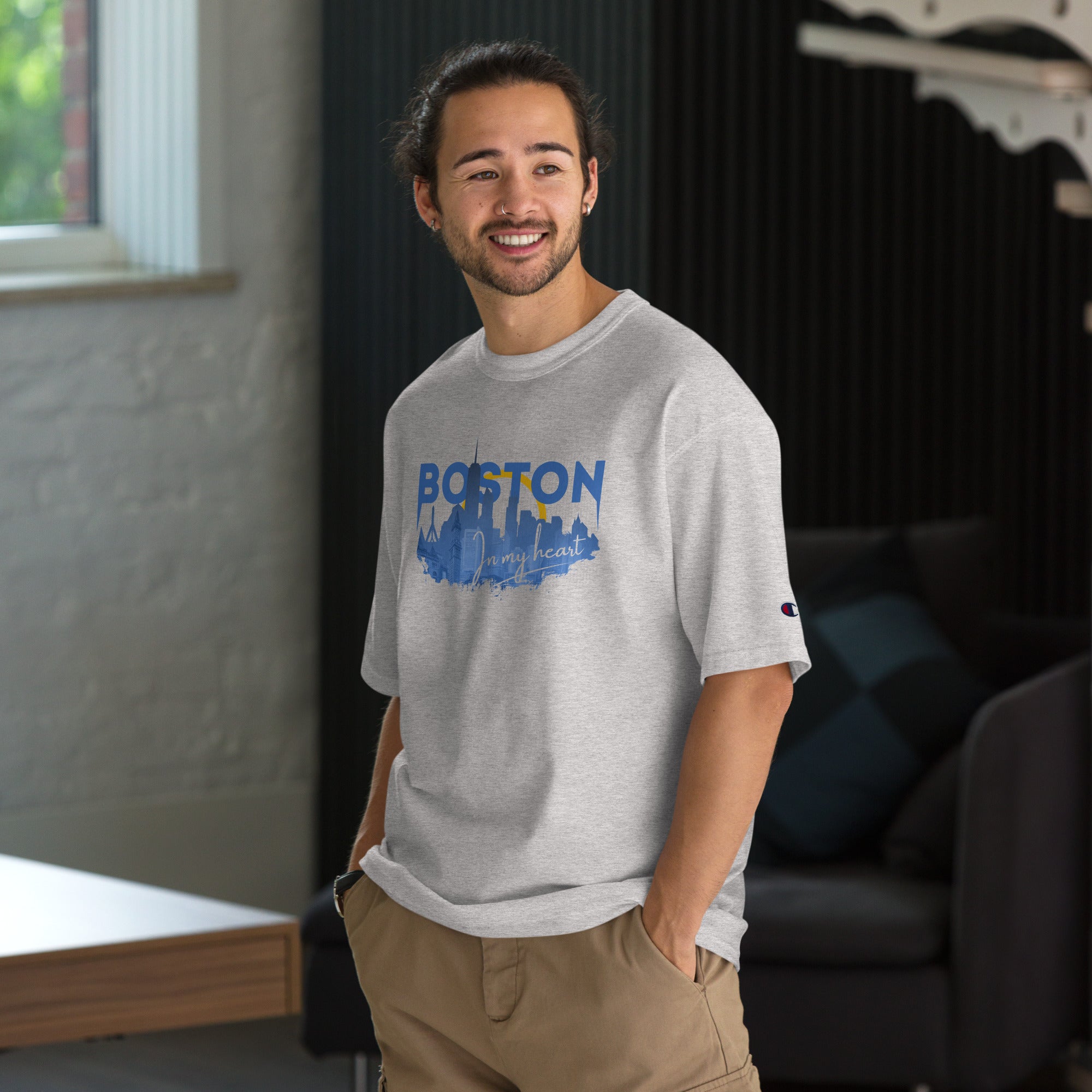Infinite Variations - Boston Design - Men's Champion T-Shirt