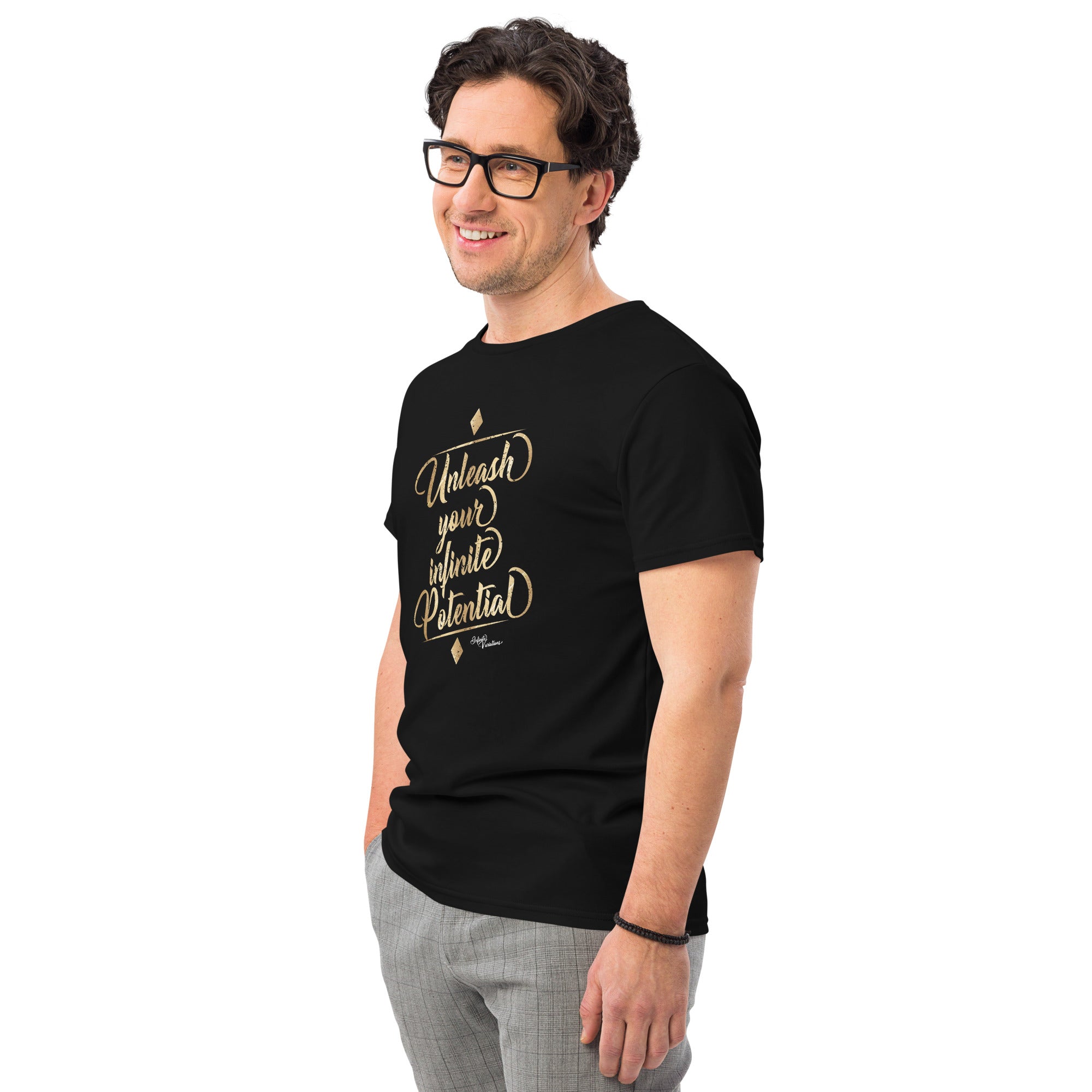 Unleash Your Infinite Potential - Men's premium cotton t-shirt