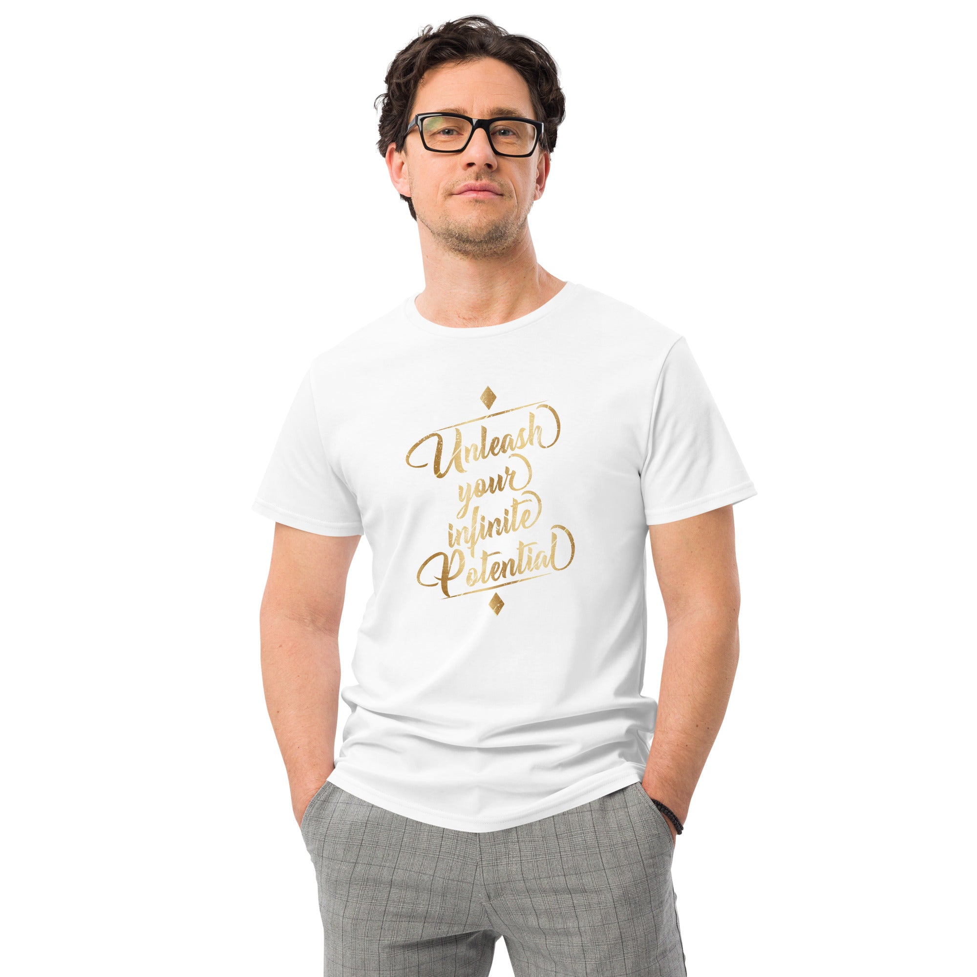 Unleash Your Infinite Potential - Men's premium cotton t-shirt