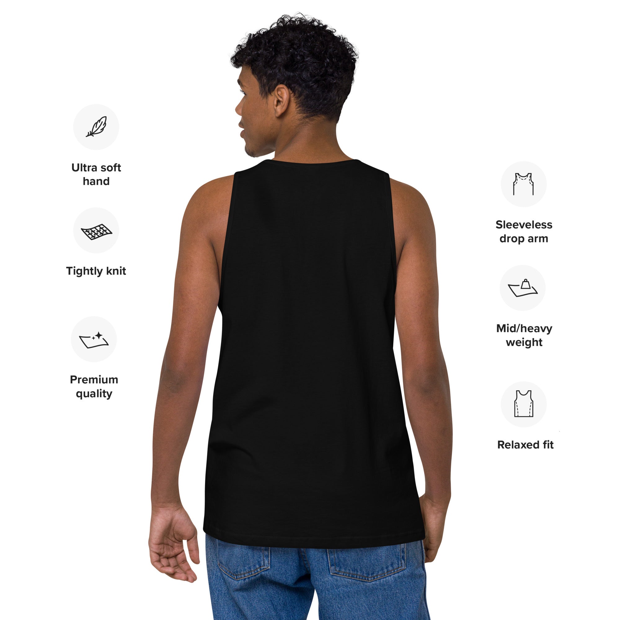 Octopus Knight - Classical Design Distressed - Men’s premium tank top