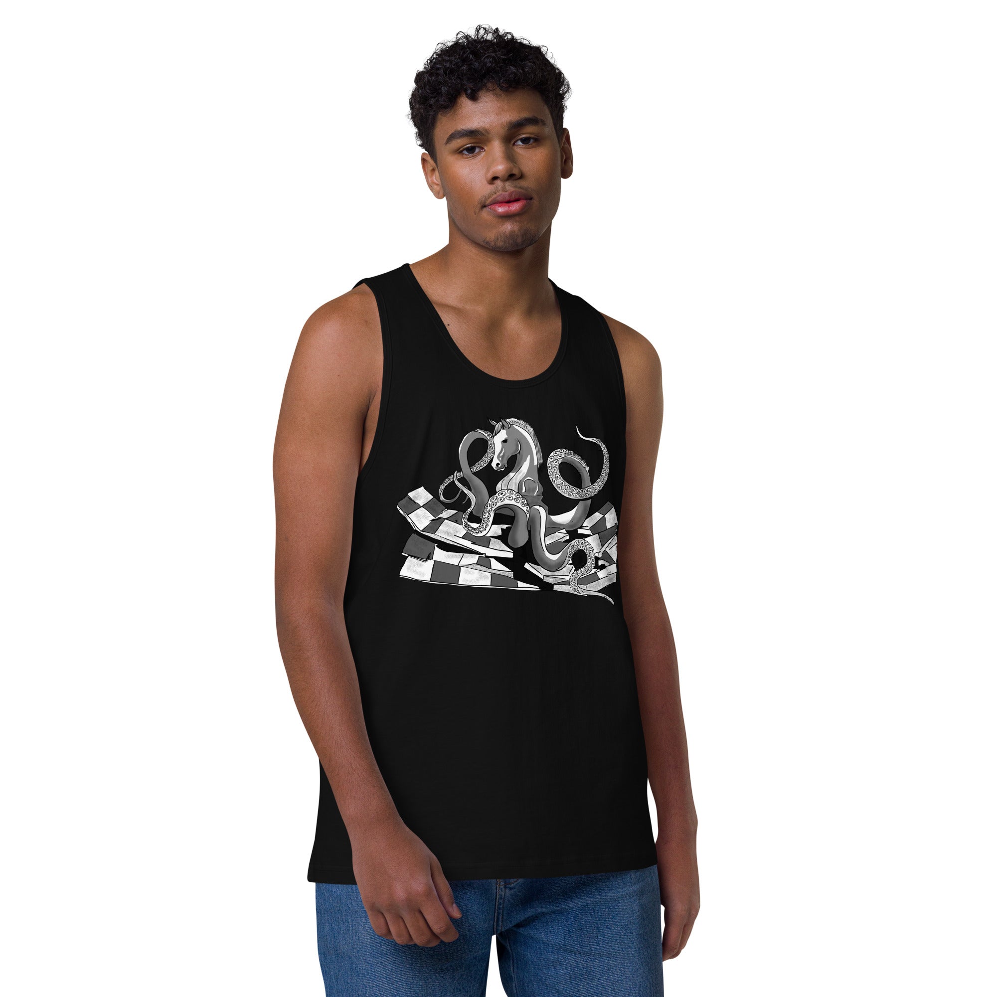 Infinite Variations - Octopus Knight - Solo - Men’s premium tank top