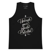 Unleash Your Infinite Potential - Platinum - Men’s premium tank top