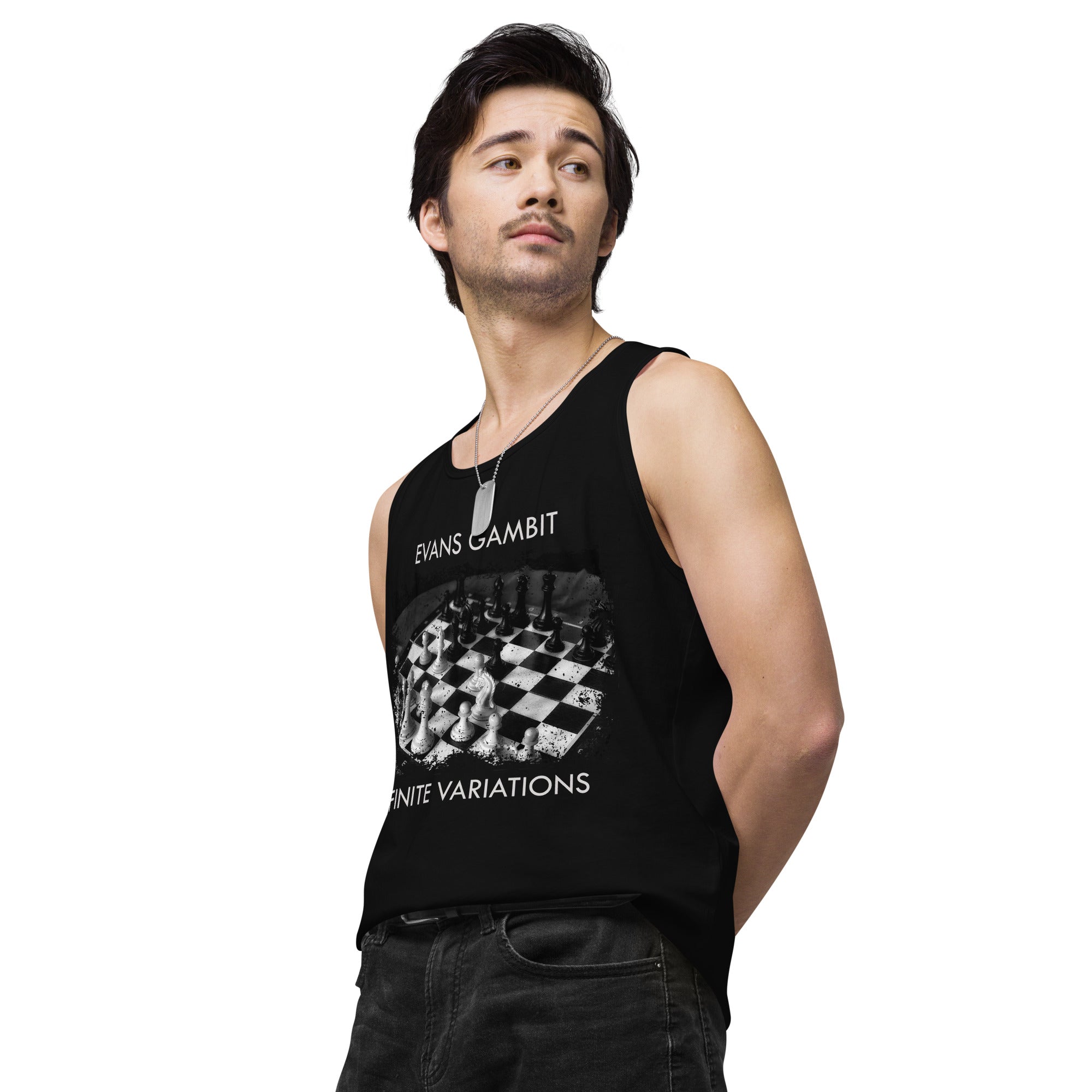 Infinite Variations - Evans Gambit - Men’s premium tank top