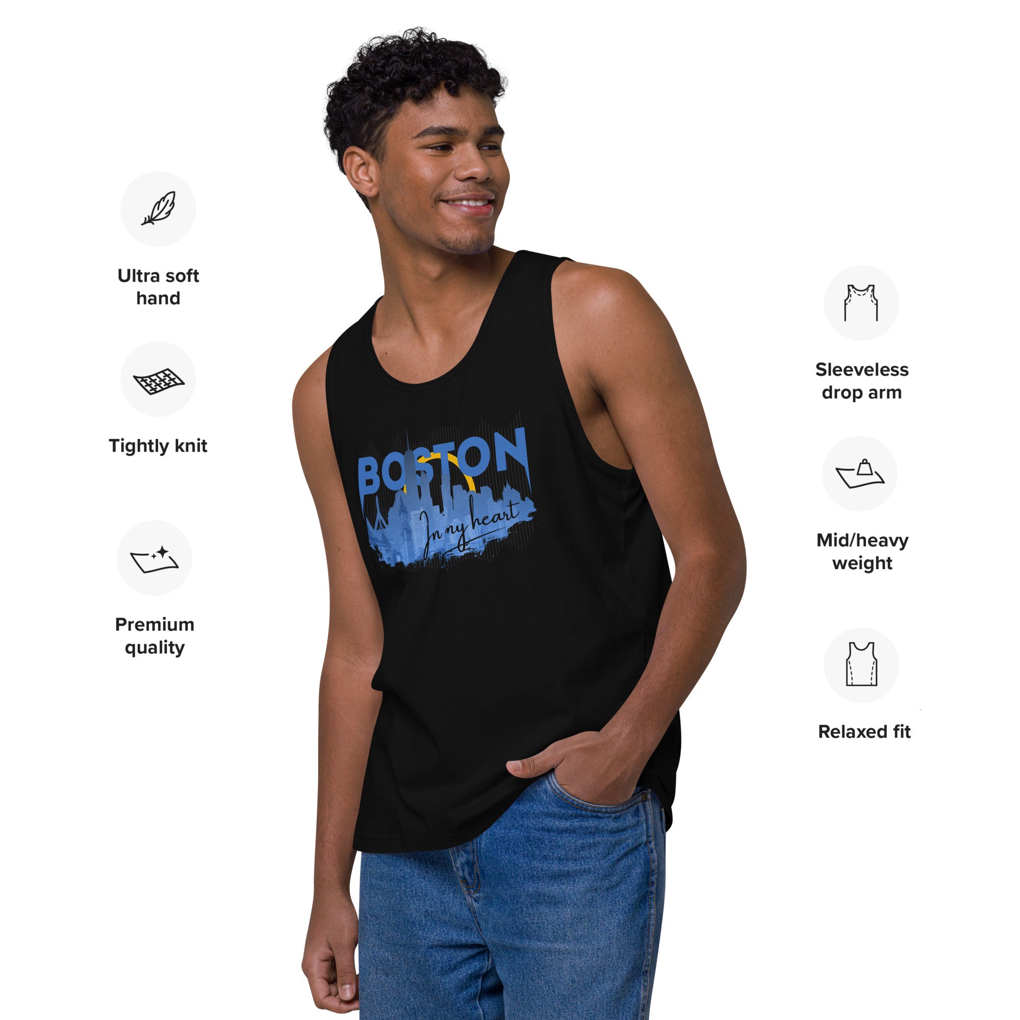 Infinite Variations - Boston Design - Men’s premium tank top