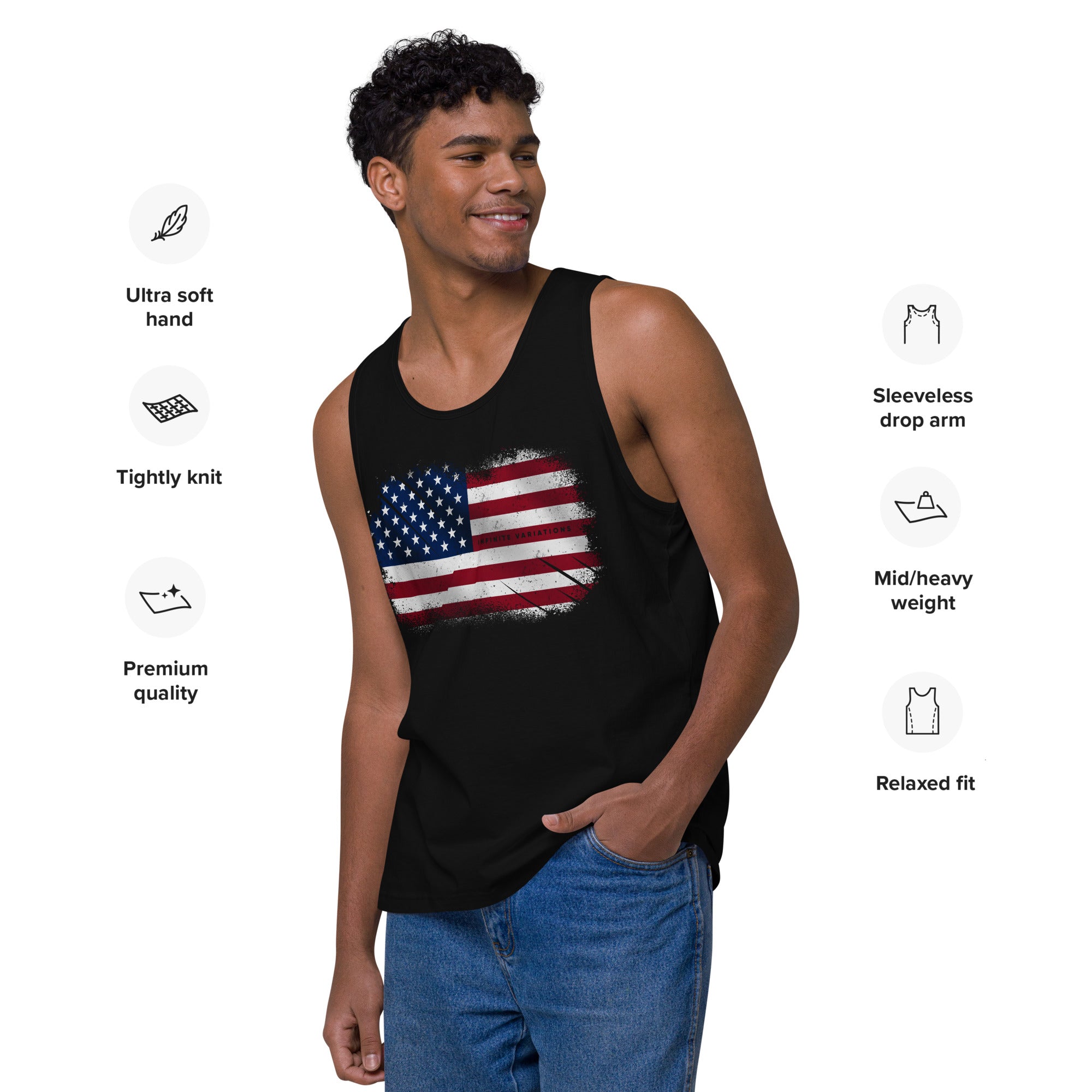 American Design - Infinite Variations - Men’s premium tank top