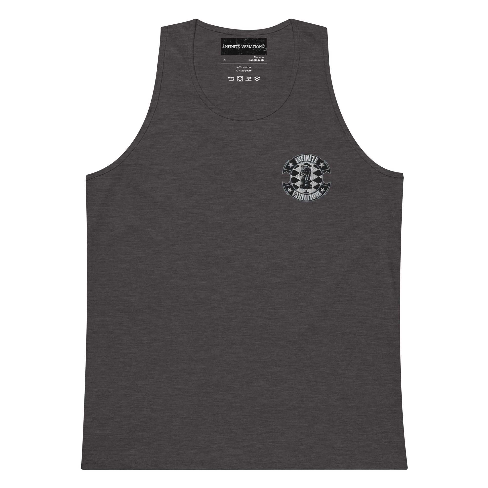 Infinite Variations - Logo Design - Embroidered - Men’s premium tank top