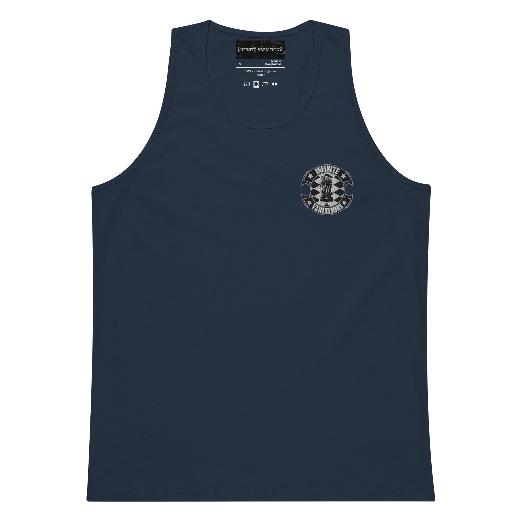 Infinite Variations - Logo Design - Embroidered - Men’s premium tank top