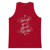 Unleash Your Infinite Potential - Platinum - Men’s premium tank top