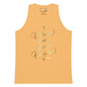 Unleash Your Infinite Potential - Gold - Men’s premium tank top