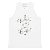 Unleash Your Infinite Potential - Platinum - Men’s premium tank top