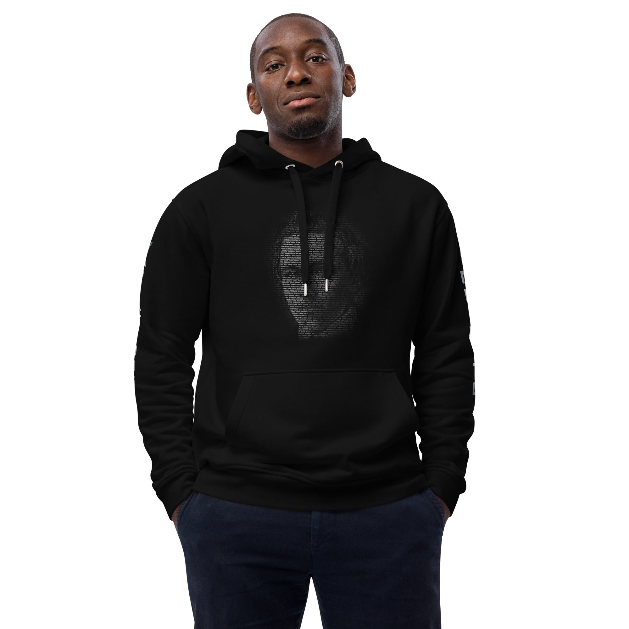 Paul Morphy Futuristic Ghost - Platinum - Sleeve Logo - Premium eco hoodie