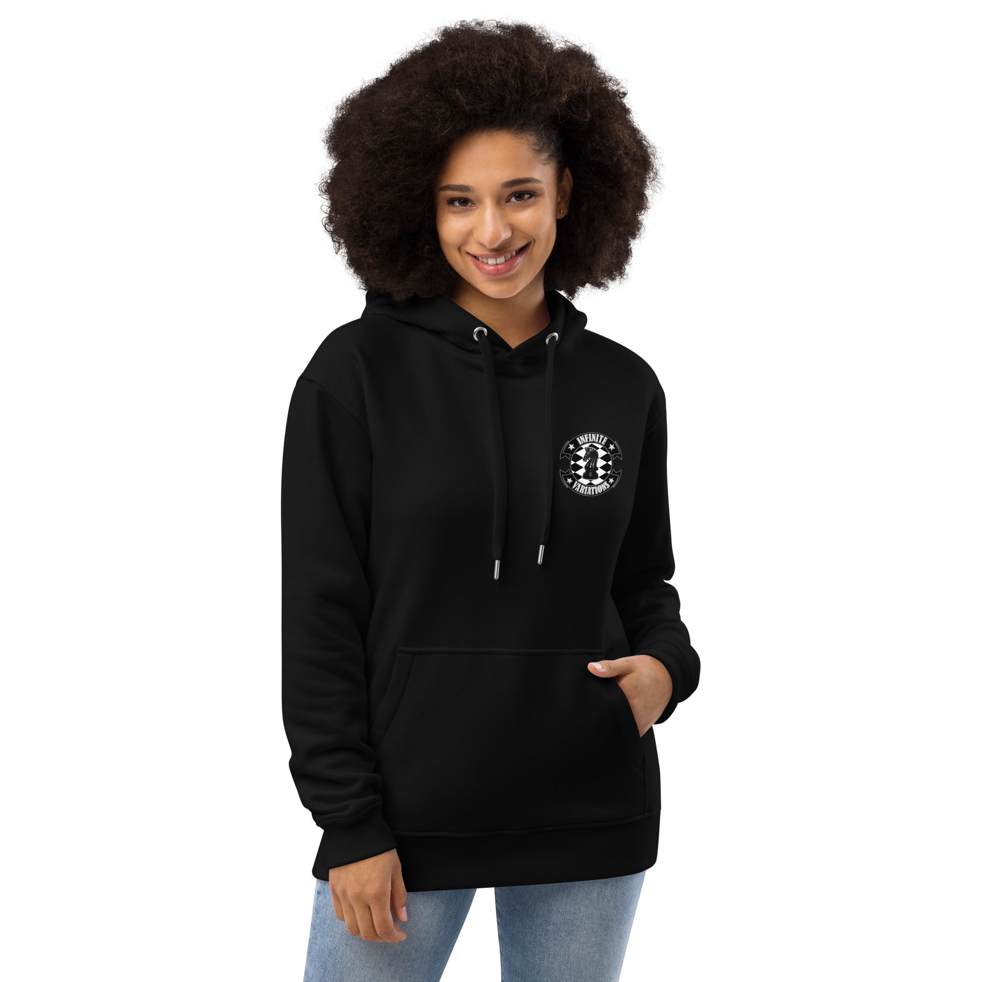 Infinite Variations - Logo Design Printed - Premium eco hoodie
