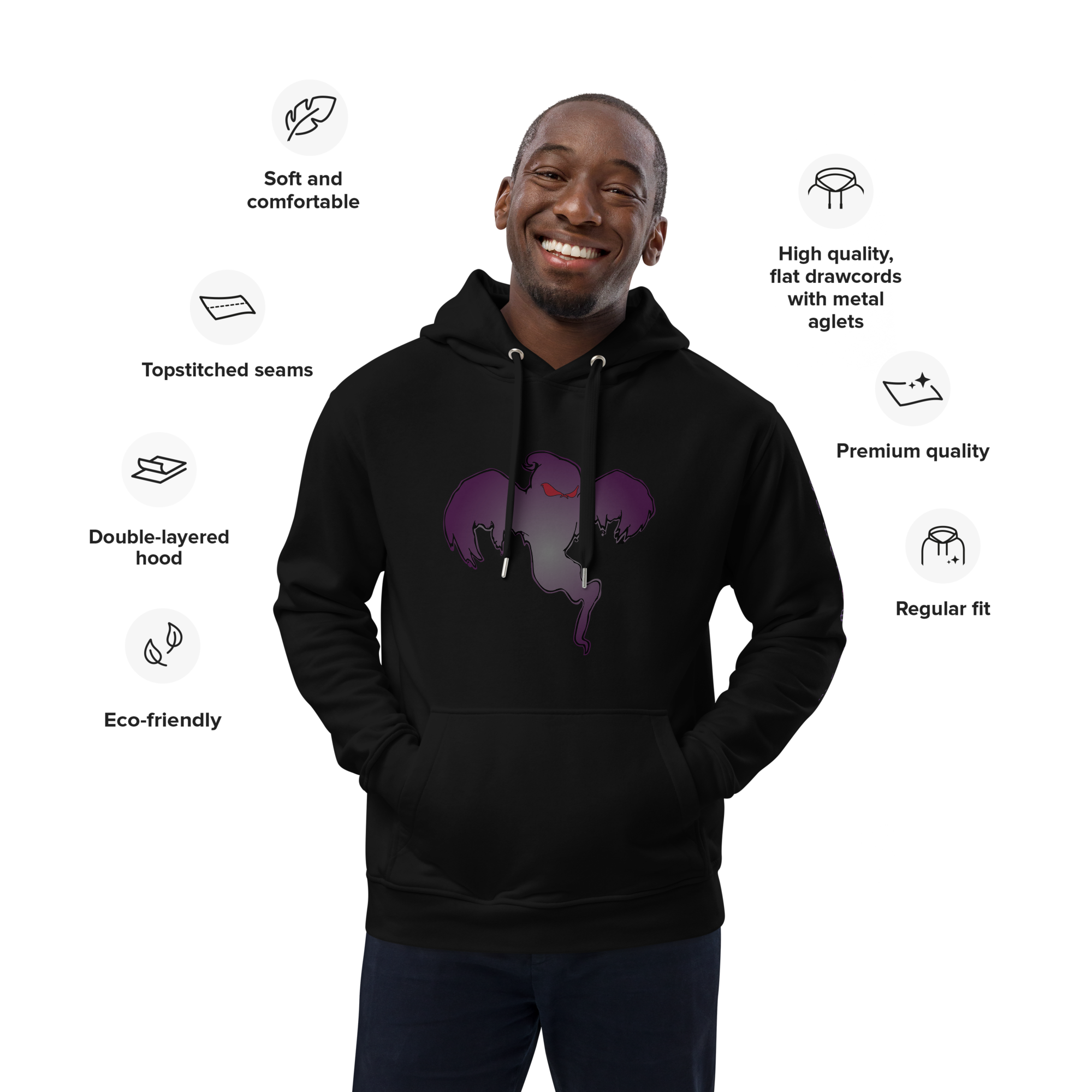 TFRU - Ghost Design - Premium eco hoodie