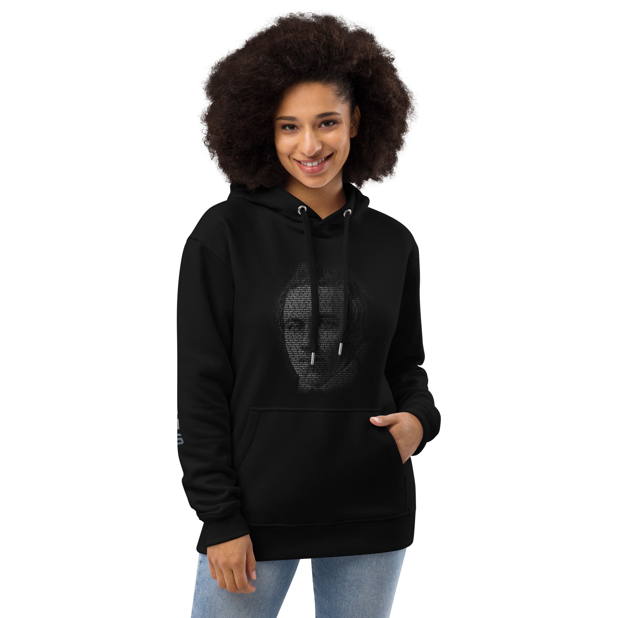 Paul Morphy Futuristic Ghost - Platinum - Sleeve Logo - Premium eco hoodie