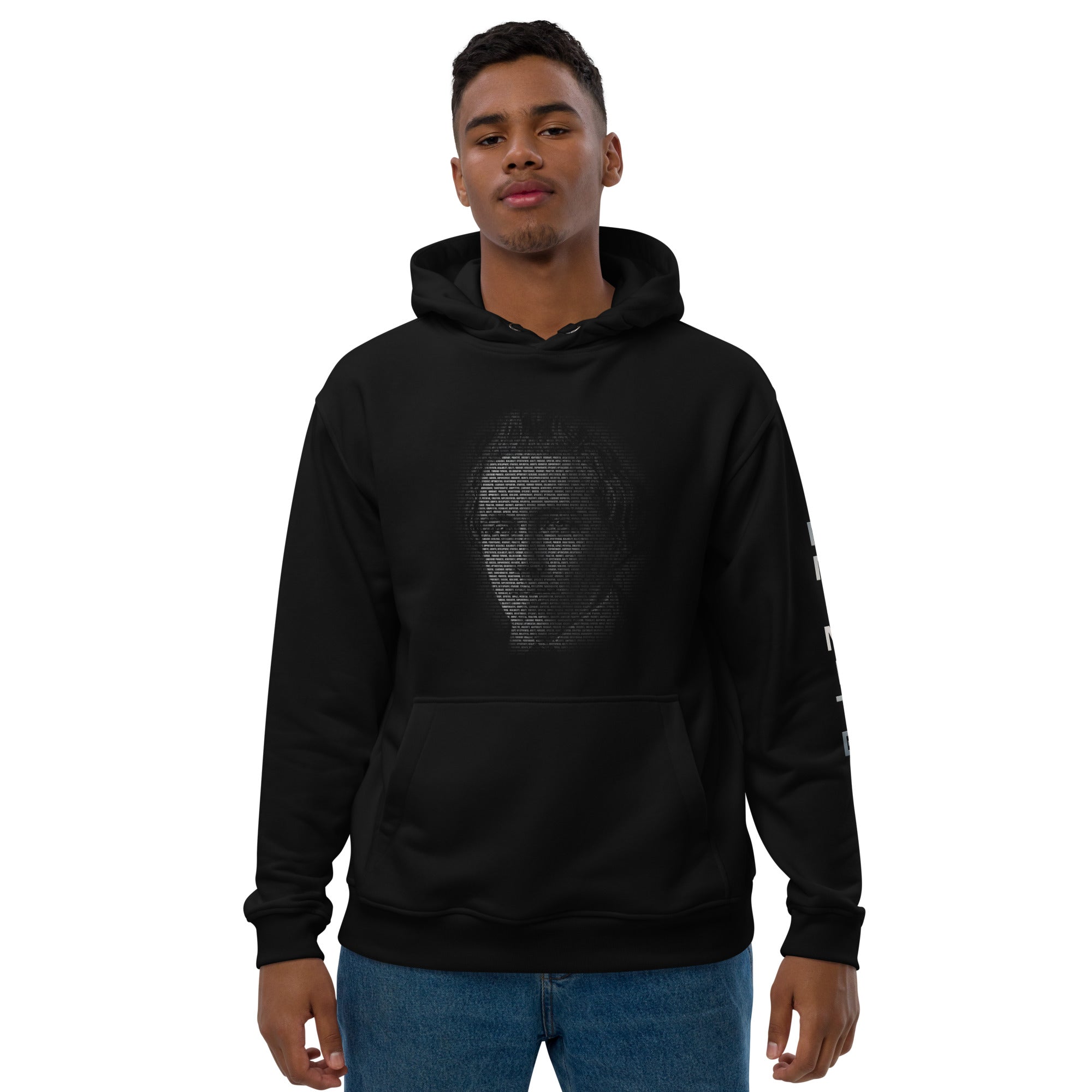 Paul Morphy Futuristic Ghost - Platinum - Sleeve Logo - Premium eco hoodie