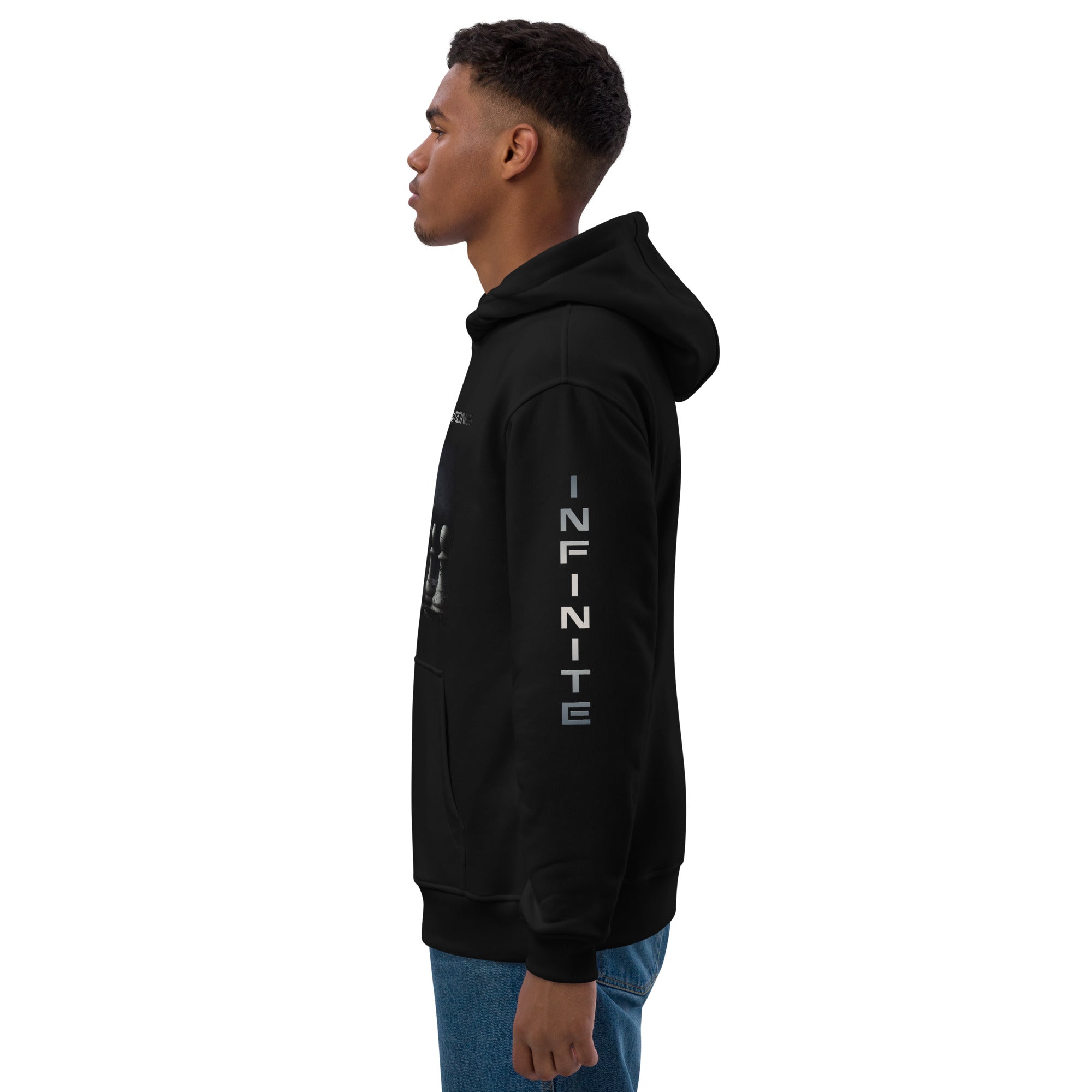 Classical Design II with Sleeve Logo - Premium eco hoodie