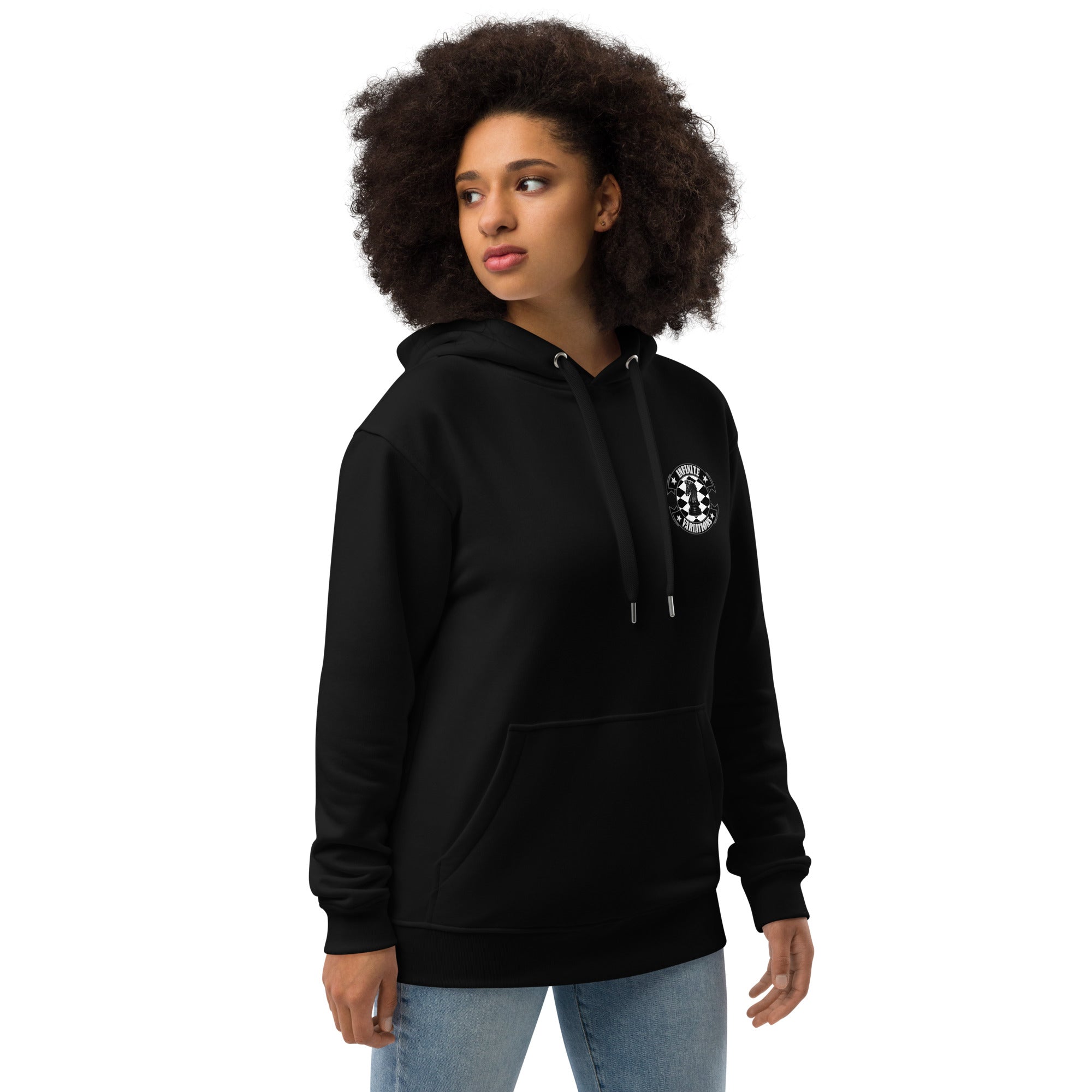 Infinite Variations - Logo Design Printed - Premium eco hoodie