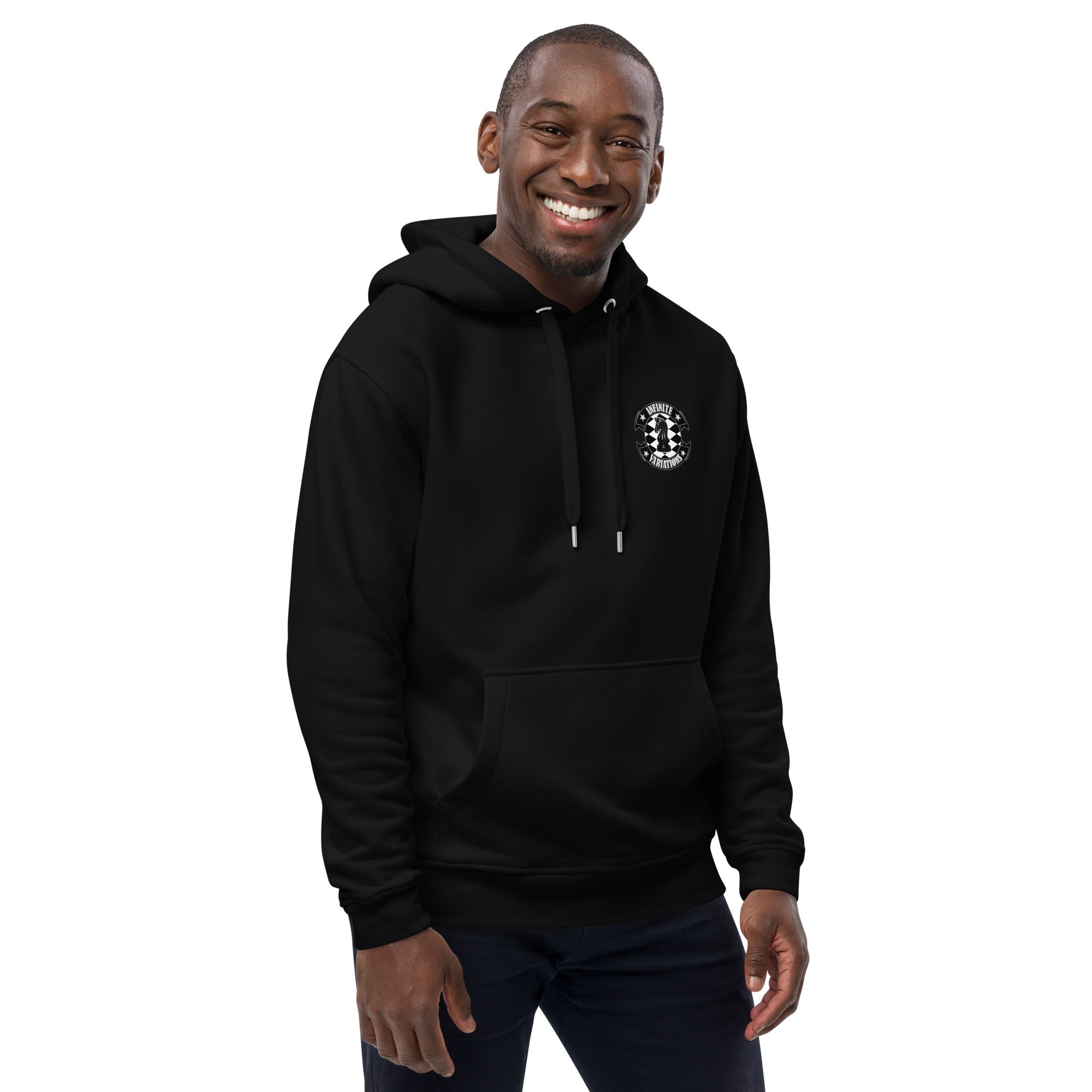 Infinite Variations - Logo Design Printed - Premium eco hoodie