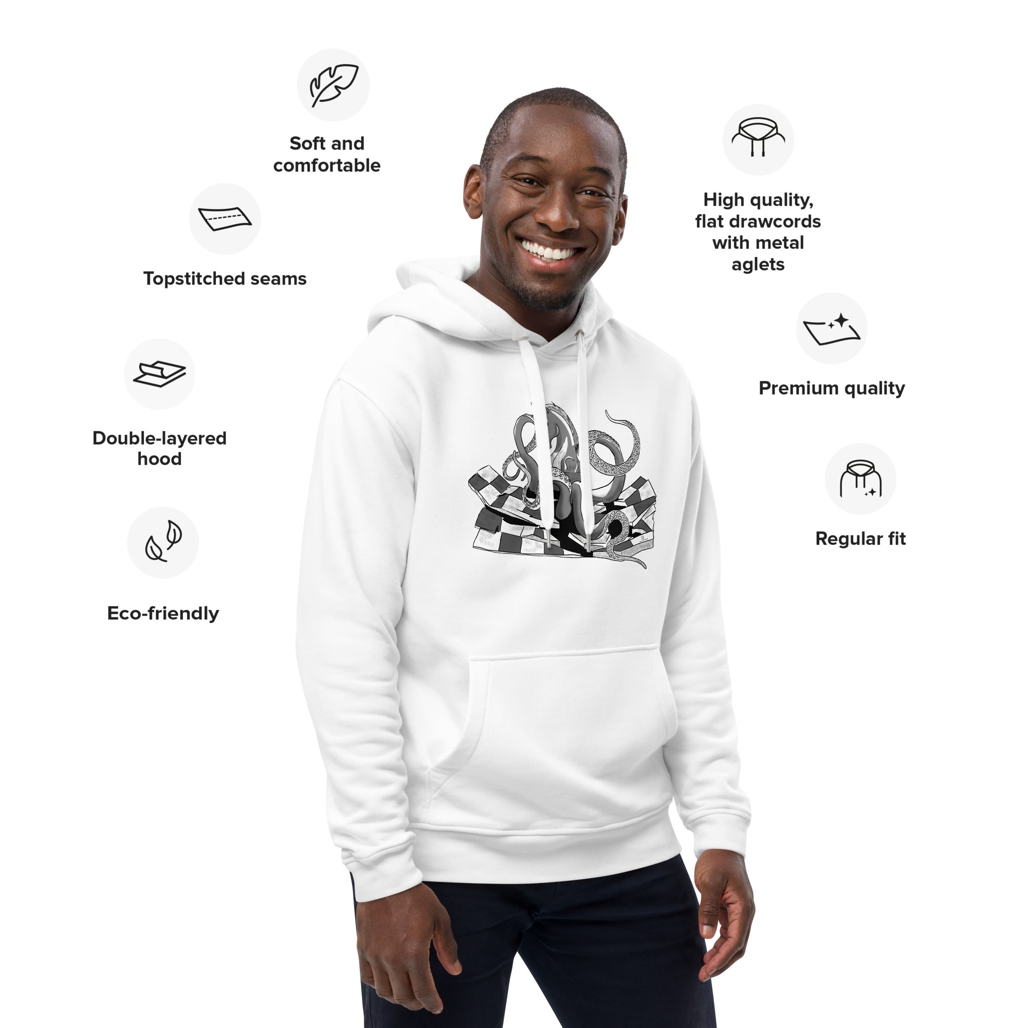 Infinite Variations - Octopus Knight - Solo - Premium eco hoodie