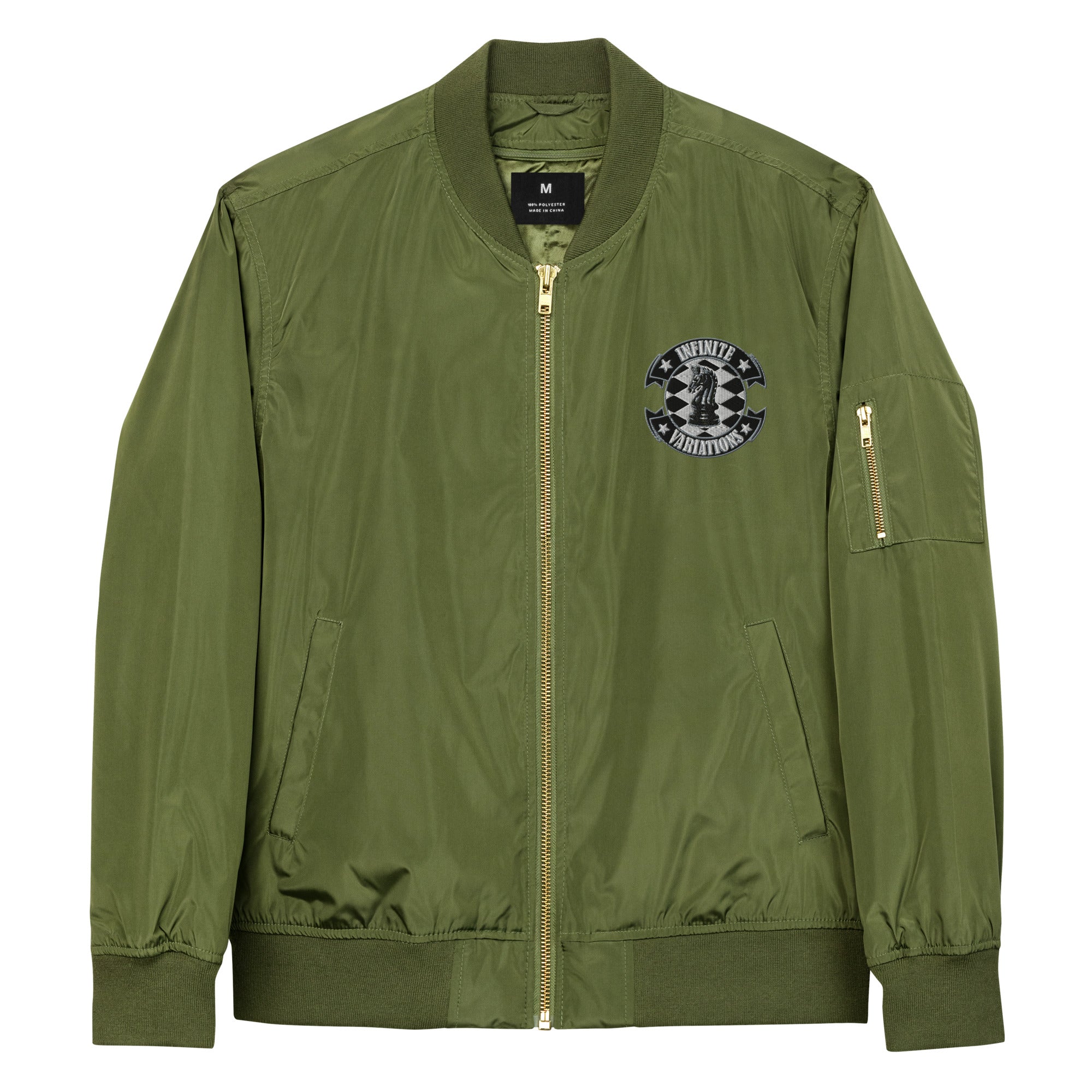 Infinite Variations - Premium Embroidered Recycled Bomber Jacket