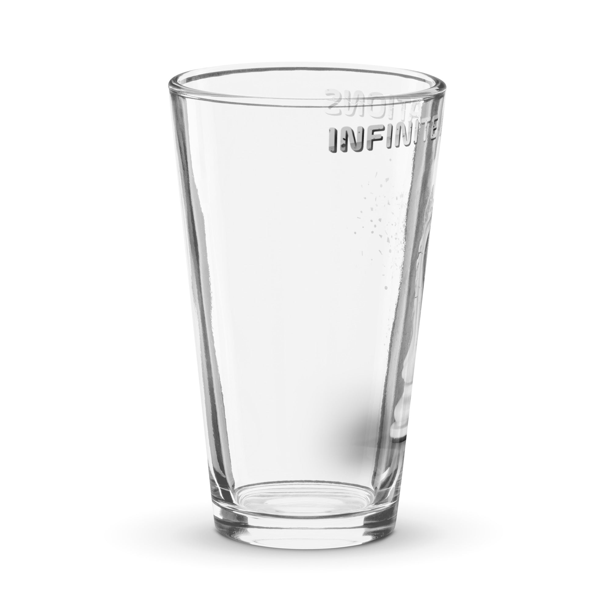 Infinite Variations - Disintegrating Knight - Shaker pint glass
