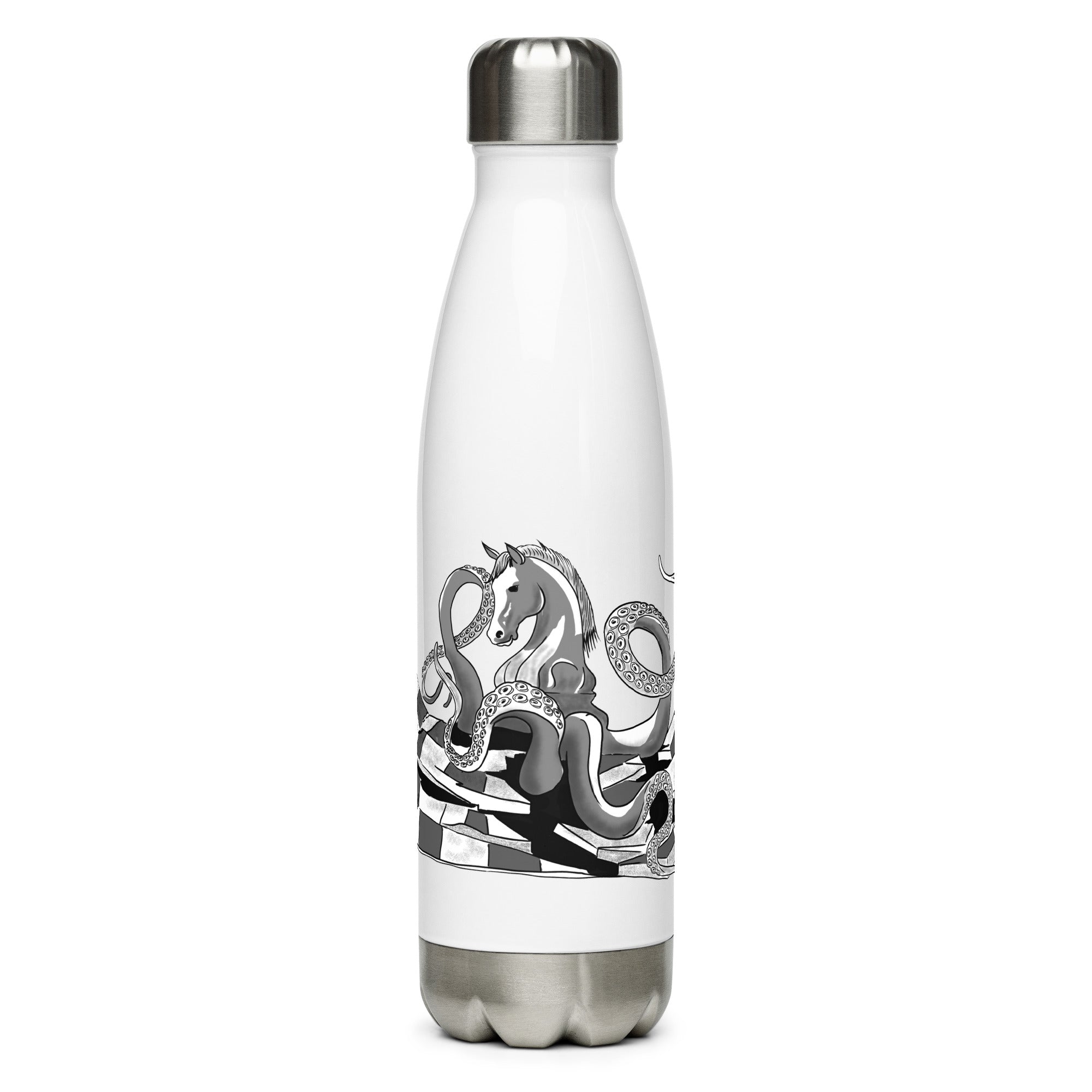 Infinite Variations - Octopus Knight - Stainless steel water bottle