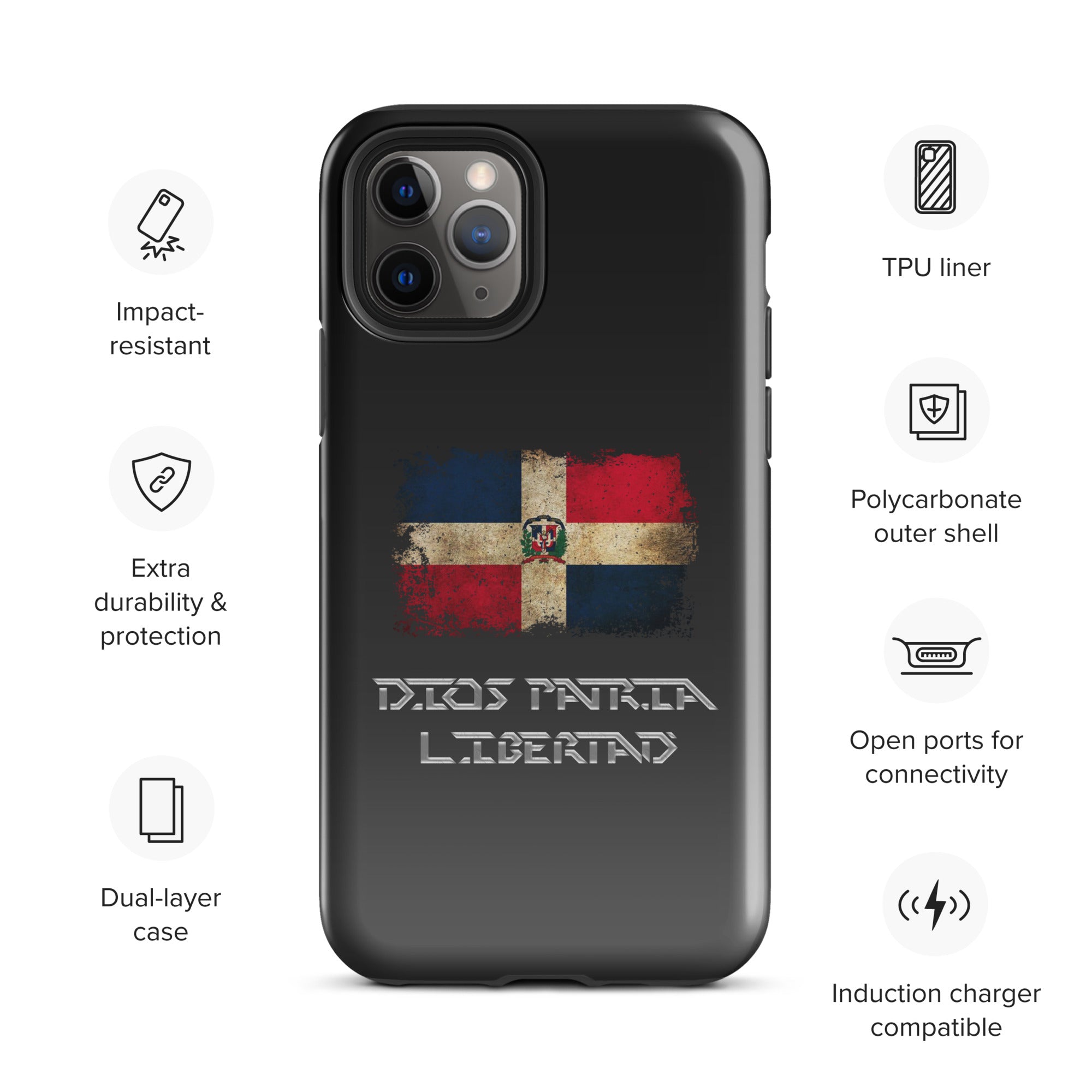 Infinite Variations - International Series - Dominican Republic Distressed - Tough Case for iPhone®