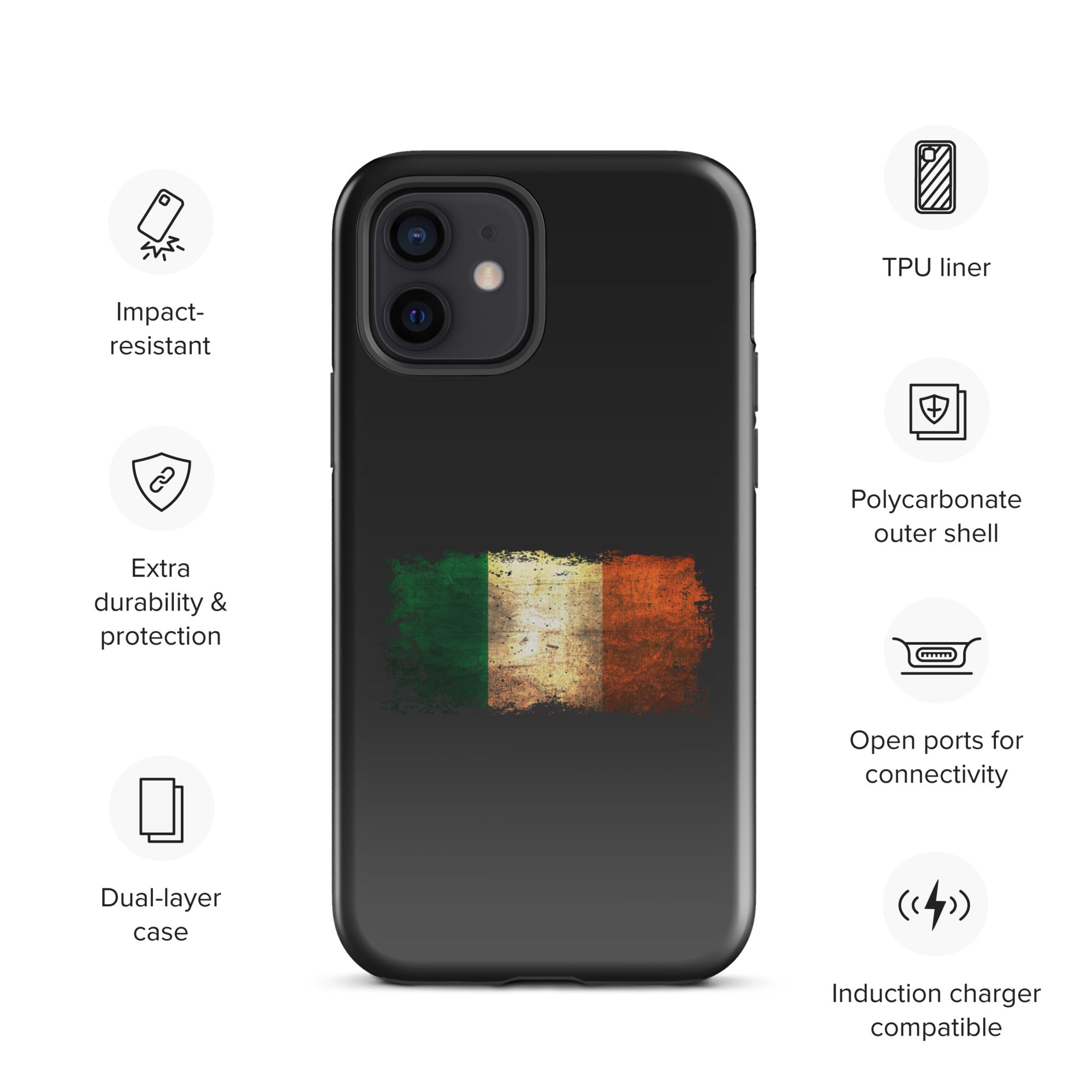 Infinite Variations - Ireland Distressed - Tough Case for iPhone®