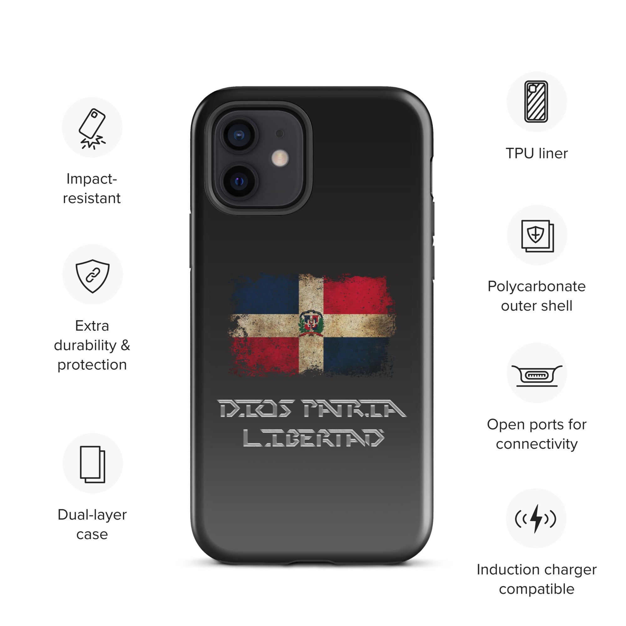 Infinite Variations - International Series - Dominican Republic Distressed - Tough Case for iPhone®
