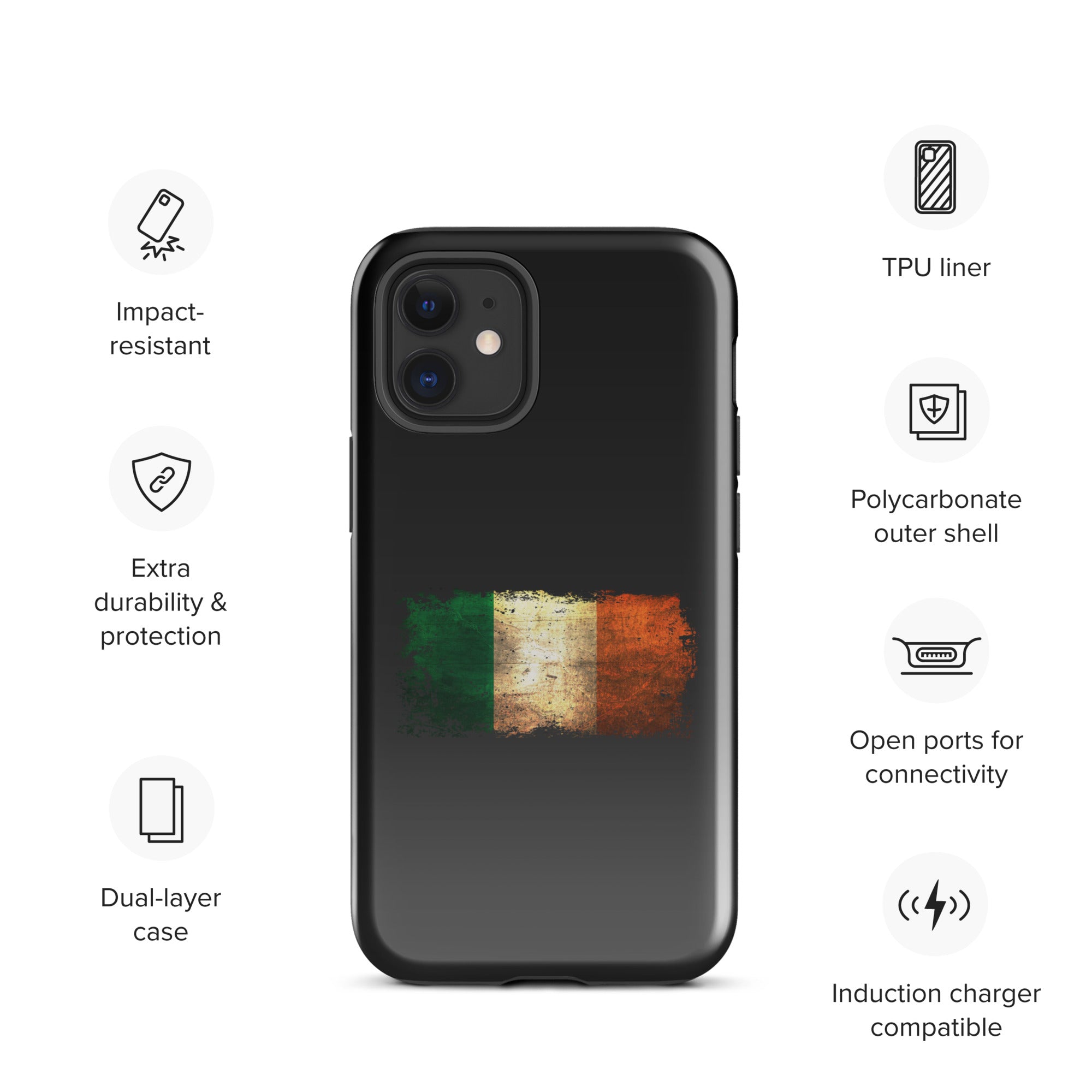 Infinite Variations - Ireland Distressed - Tough Case for iPhone®