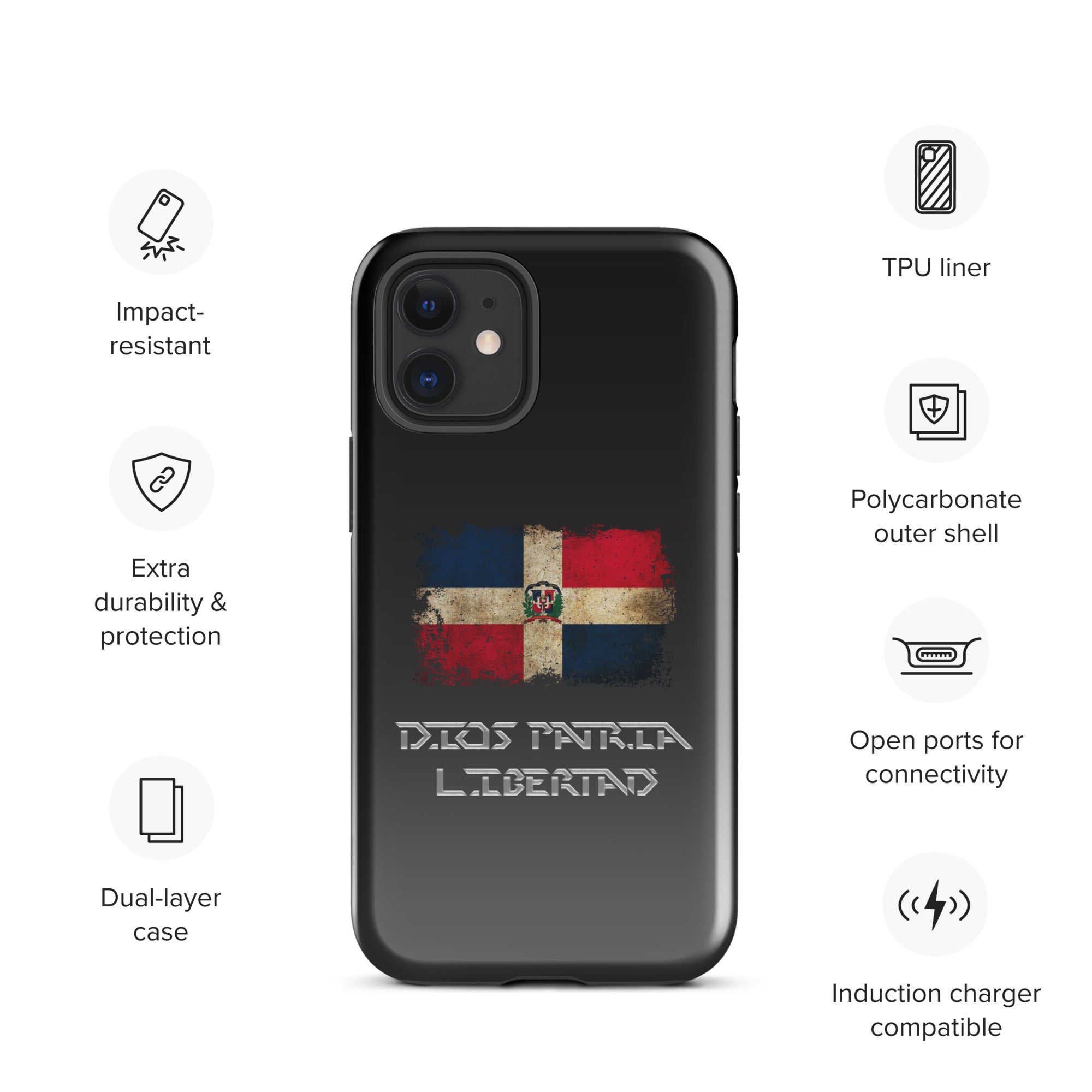 Infinite Variations - International Series - Dominican Republic Distressed - Tough Case for iPhone®