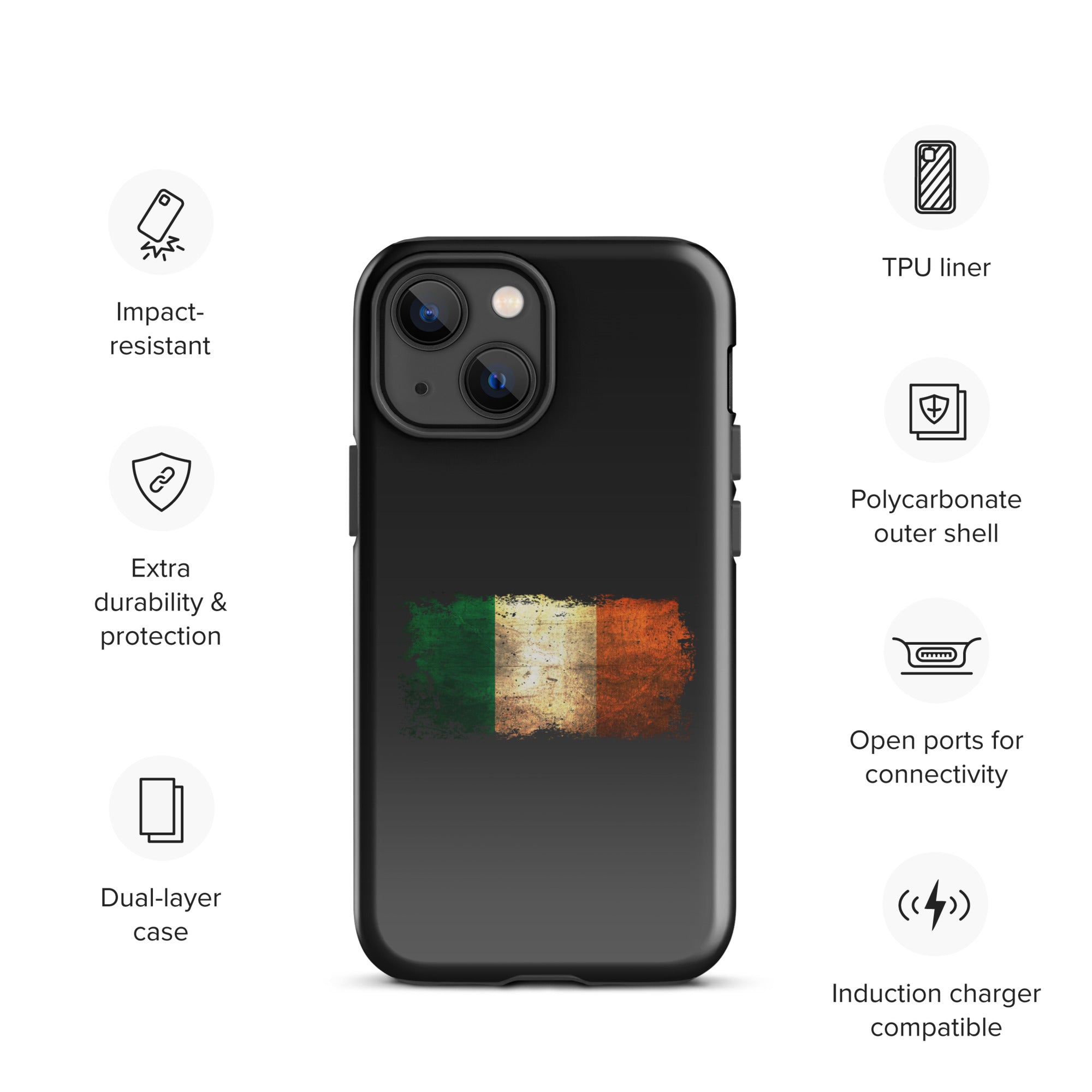 Infinite Variations - Ireland Distressed - Tough Case for iPhone®