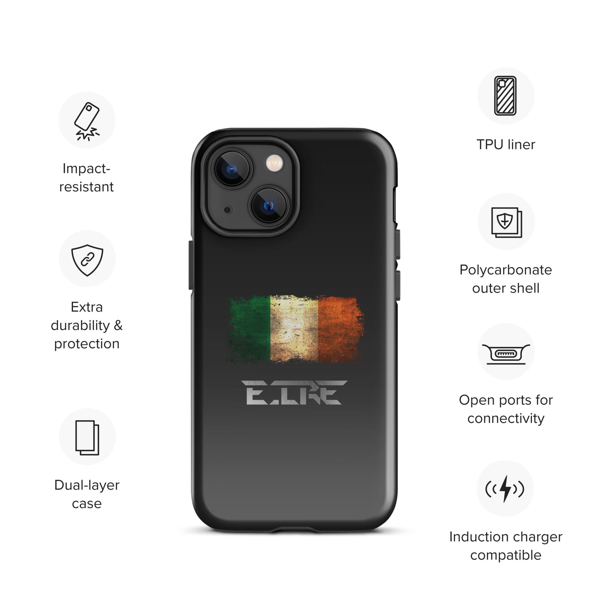 Infinite Variations - International Series - Ireland Distressed - Tough Case for iPhone®
