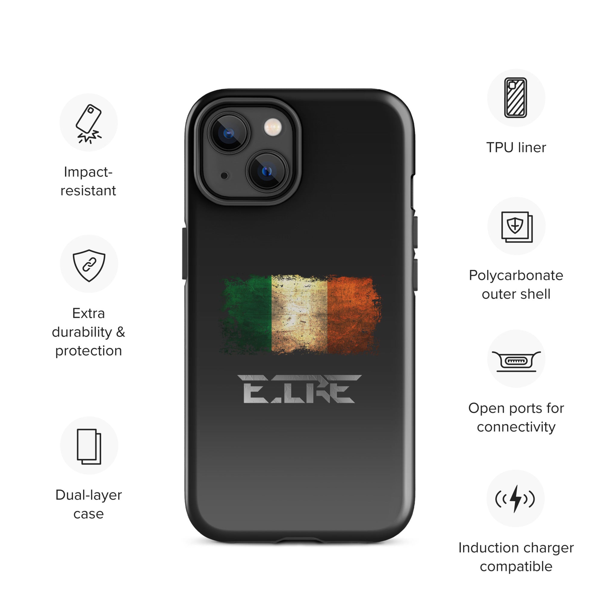 Infinite Variations - International Series - Ireland Distressed - Tough Case for iPhone®