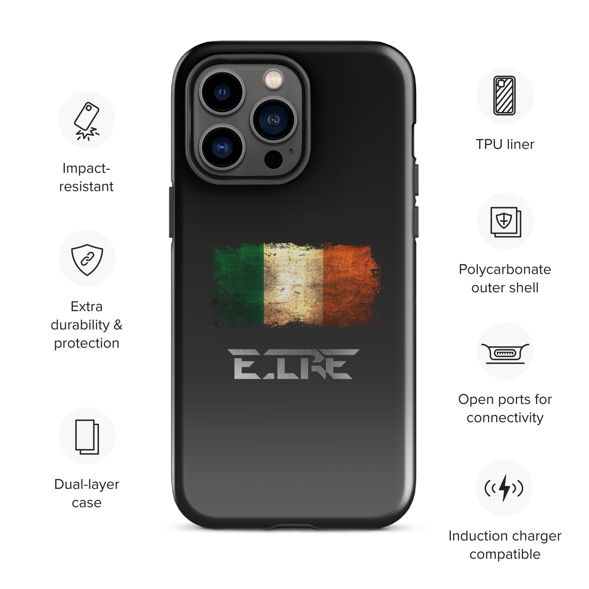 Infinite Variations - International Series - Ireland Distressed - Tough Case for iPhone®
