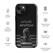 Infinite Variations - Black Knight - Side Perspective - Tough Case for iPhone®