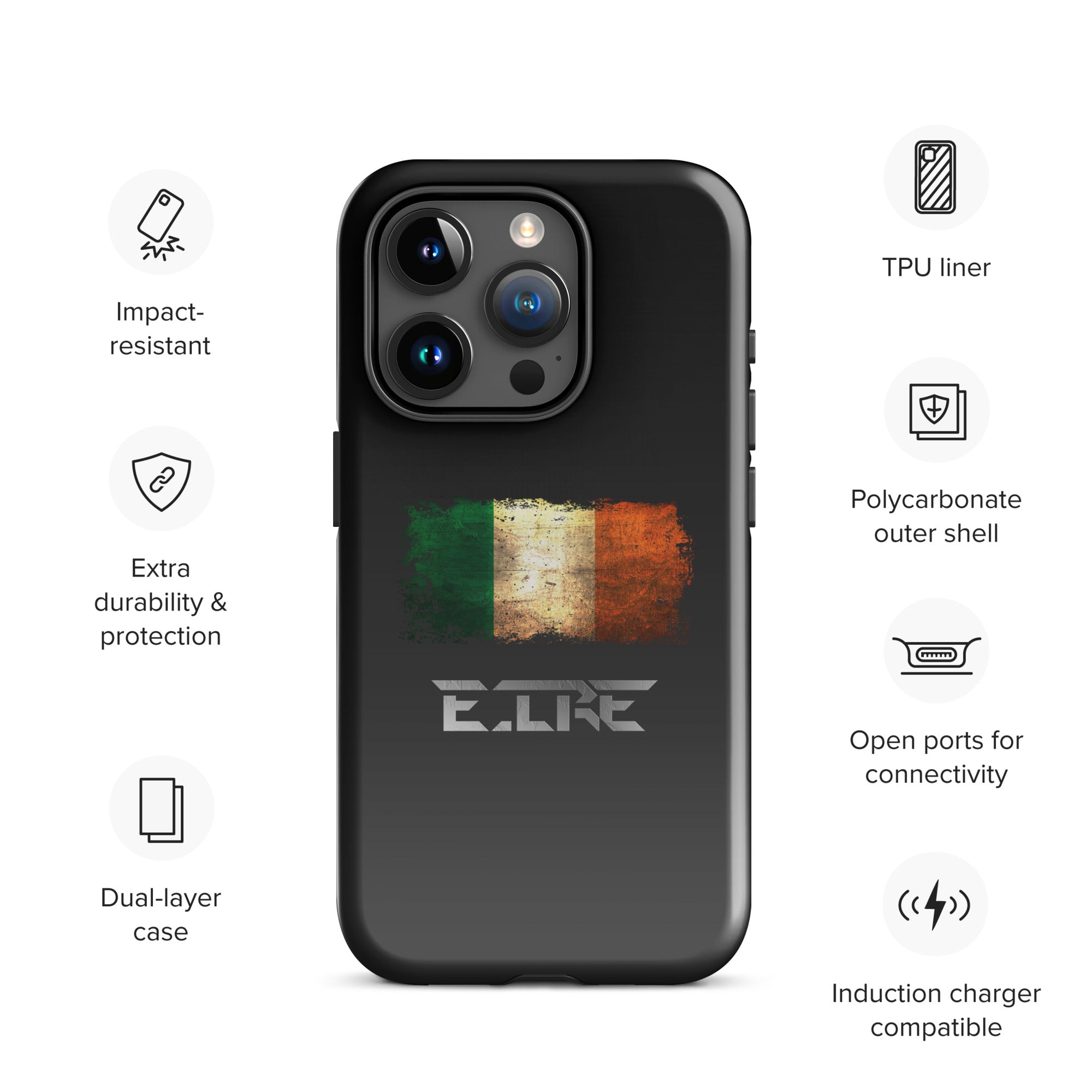 Infinite Variations - International Series - Ireland Distressed - Tough Case for iPhone®
