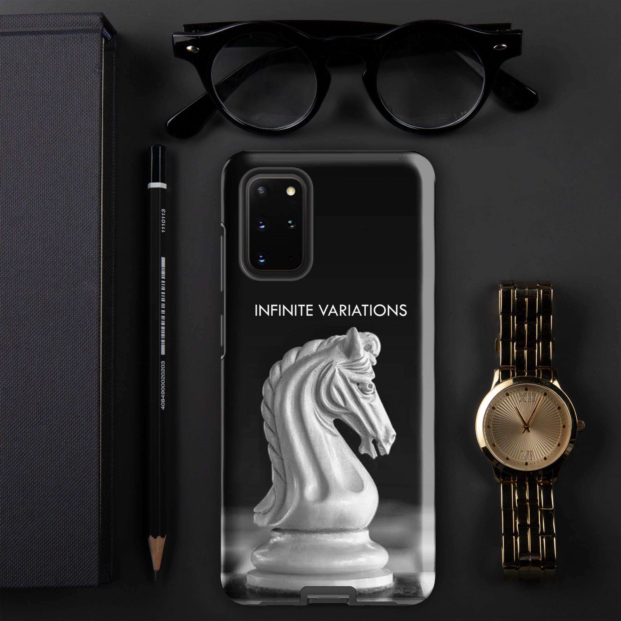 Chess Themed Phone case for Samsung® - White Knight